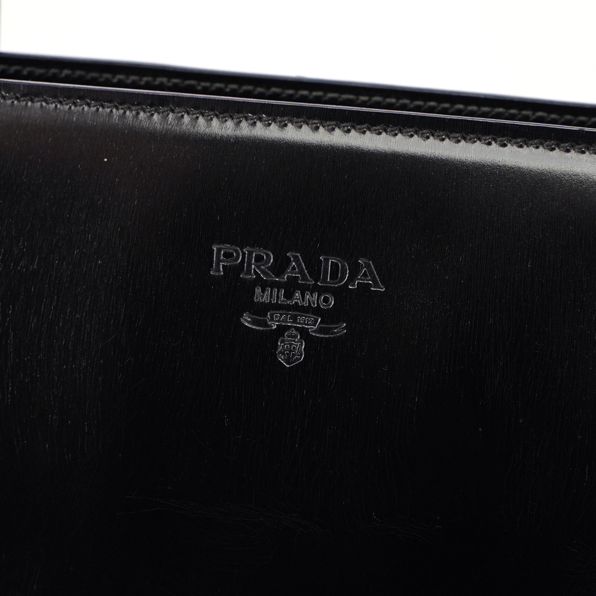 B6010 Black Spazzolato Tote Bag