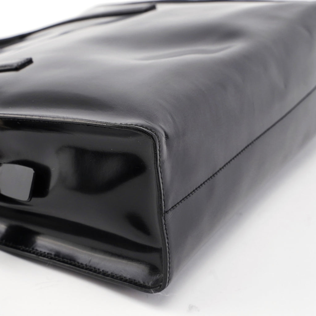 B6010 Black Spazzolato Tote Bag