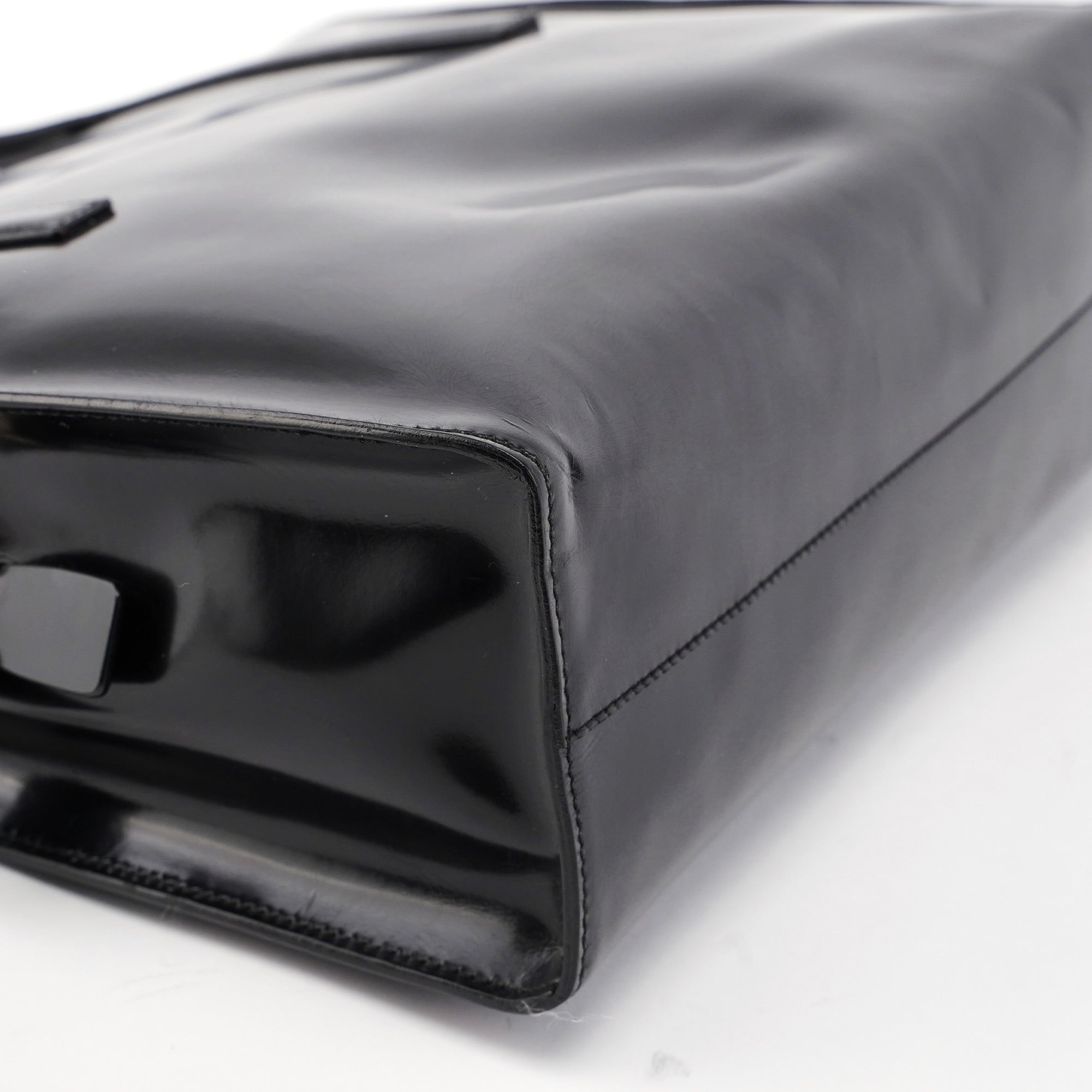 B6010 Black Spazzolato Tote Bag