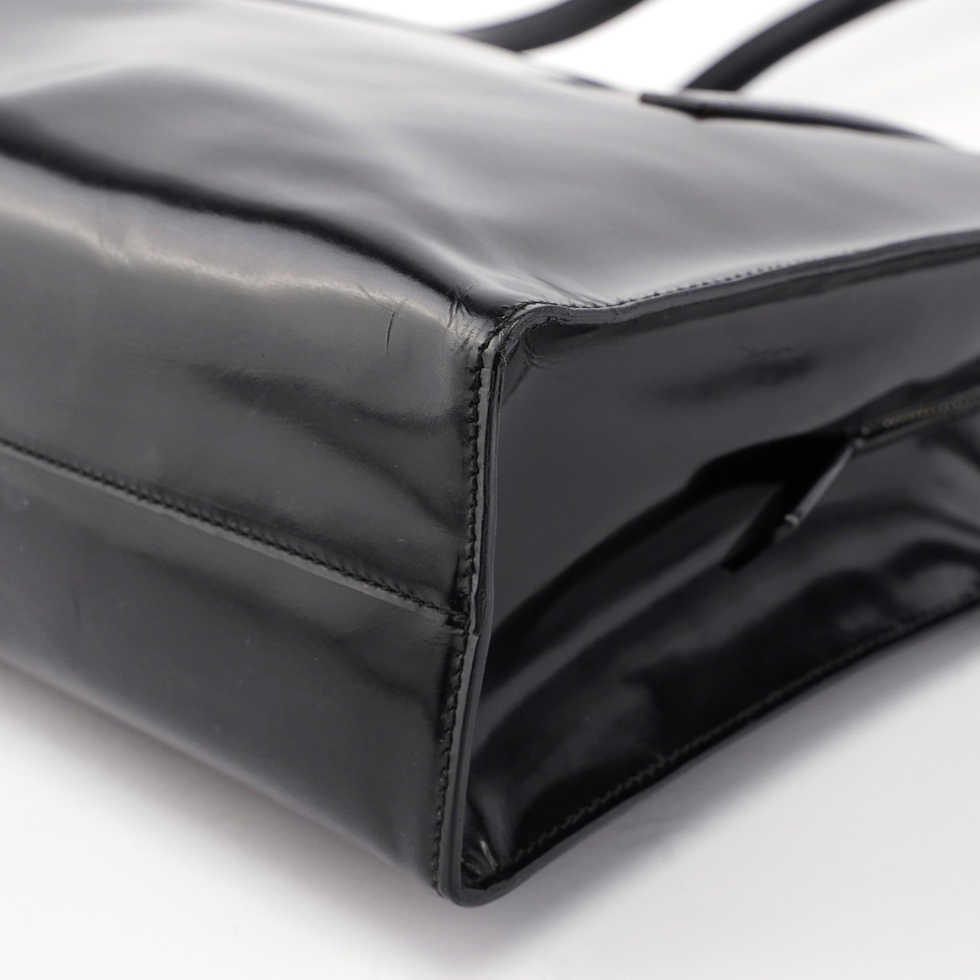 B6010 Black Spazzolato Tote Bag