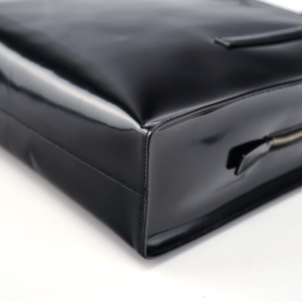B6010 Black Spazzolato Tote Bag