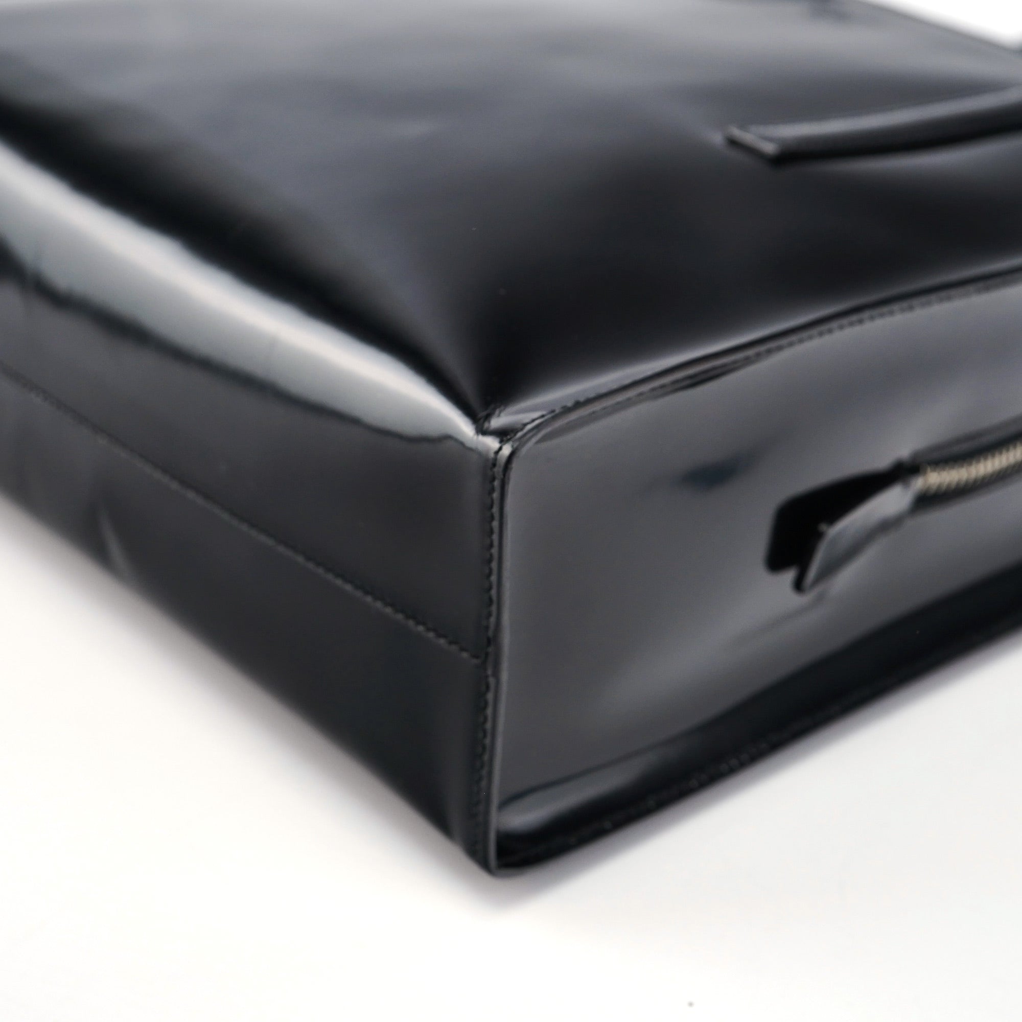B6010 Black Spazzolato Tote Bag