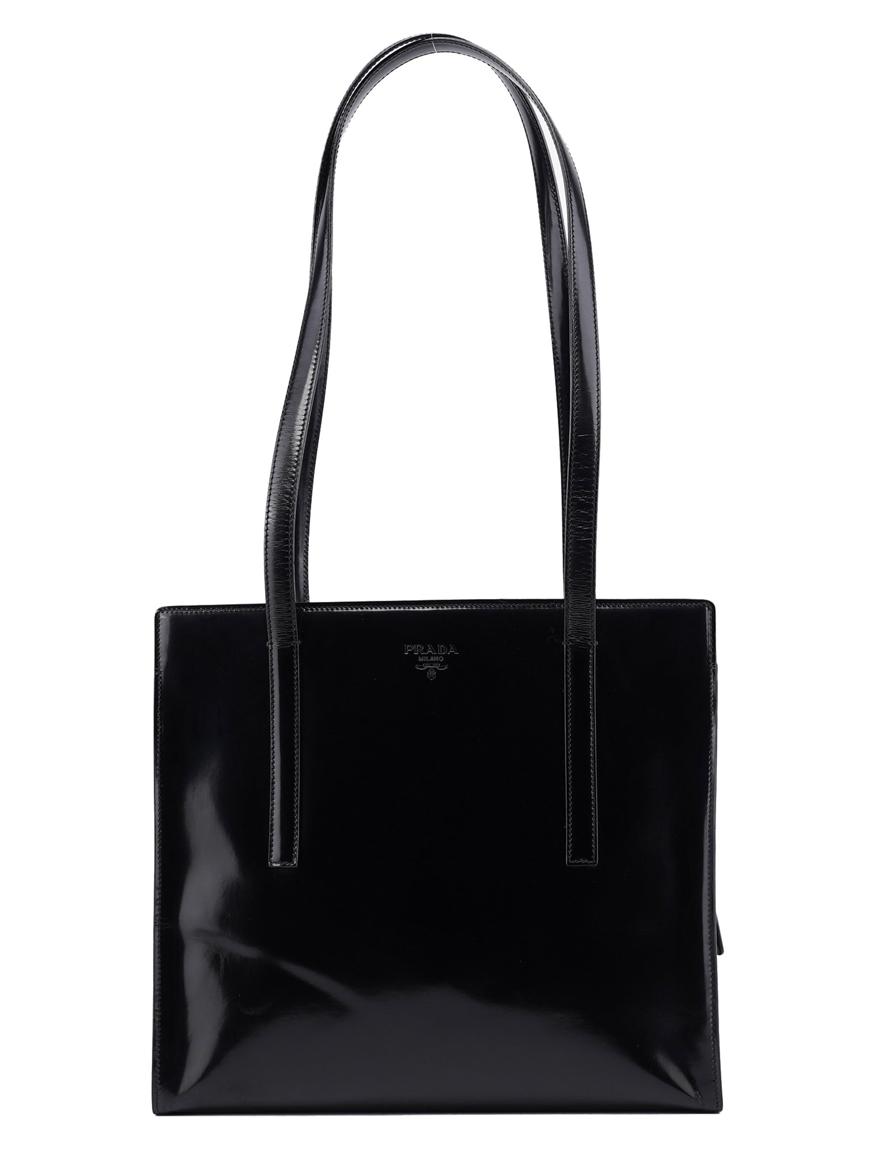 B6010 Black Spazzolato Tote Bag