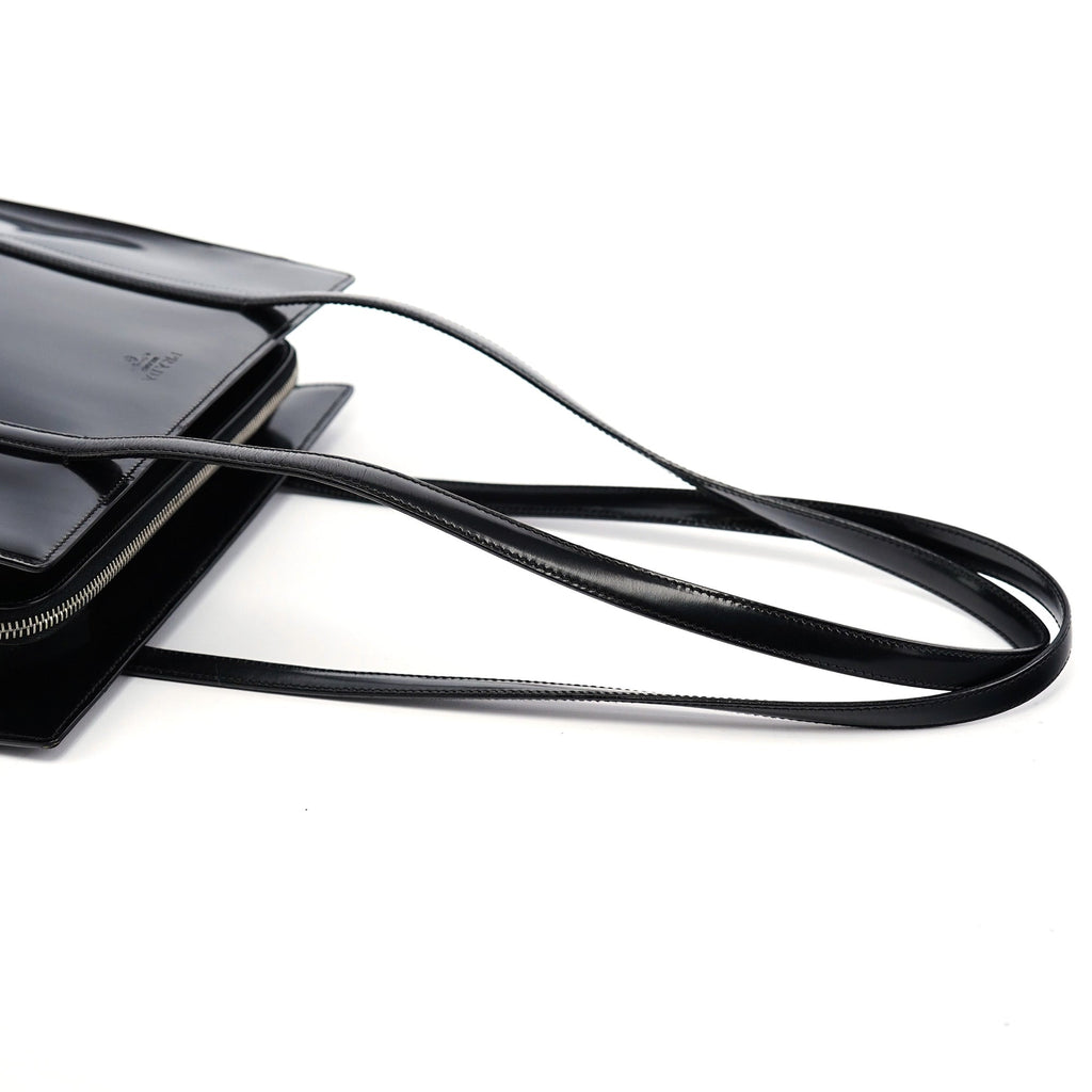 B6010 Black Spazzolato Tote Bag