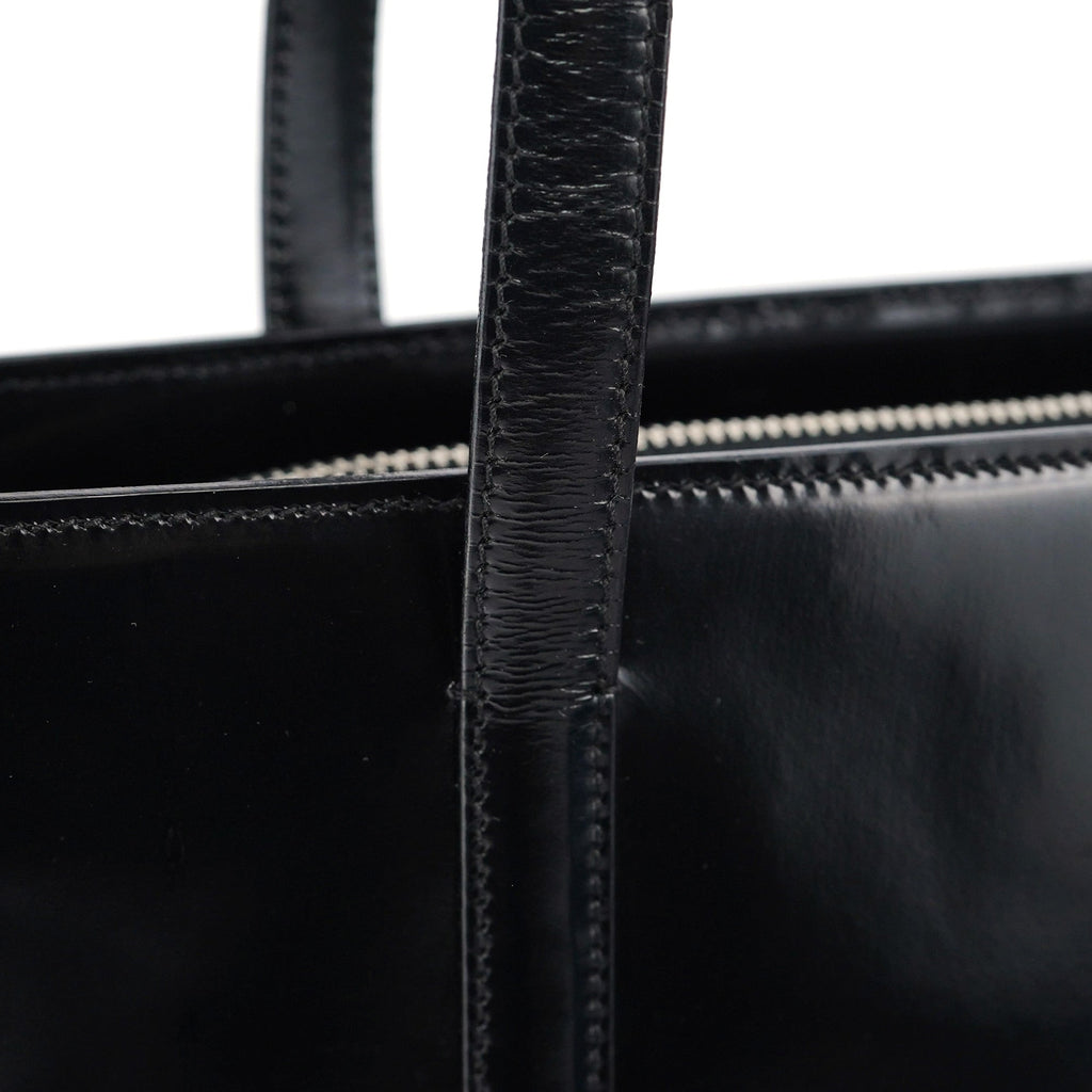 B6010 Black Spazzolato Tote Bag