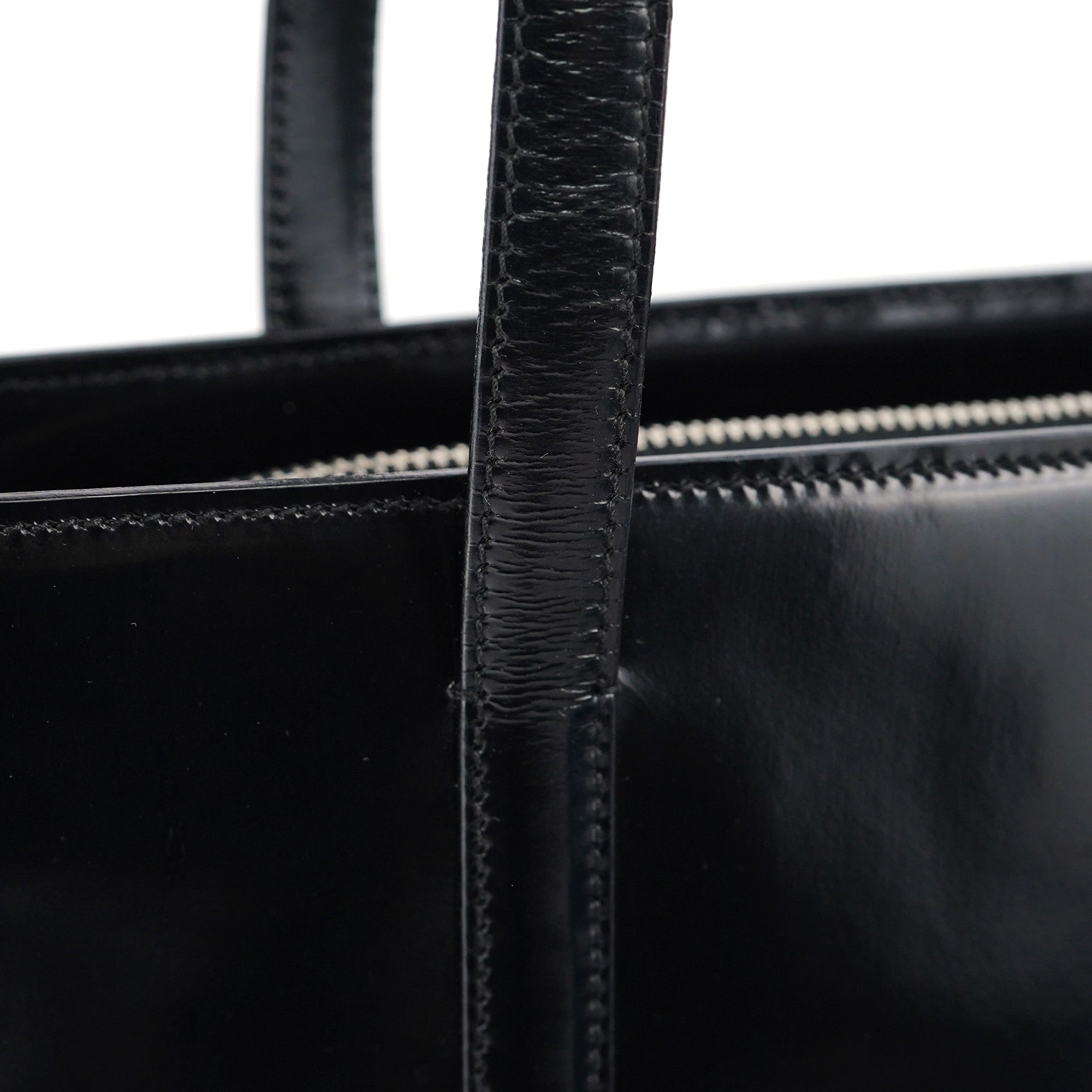 B6010 Black Spazzolato Tote Bag