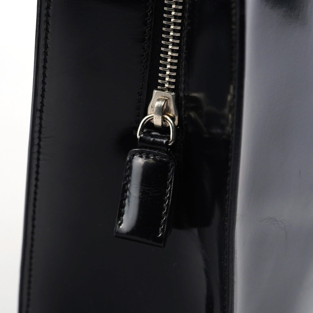 B6010 Black Spazzolato Tote Bag