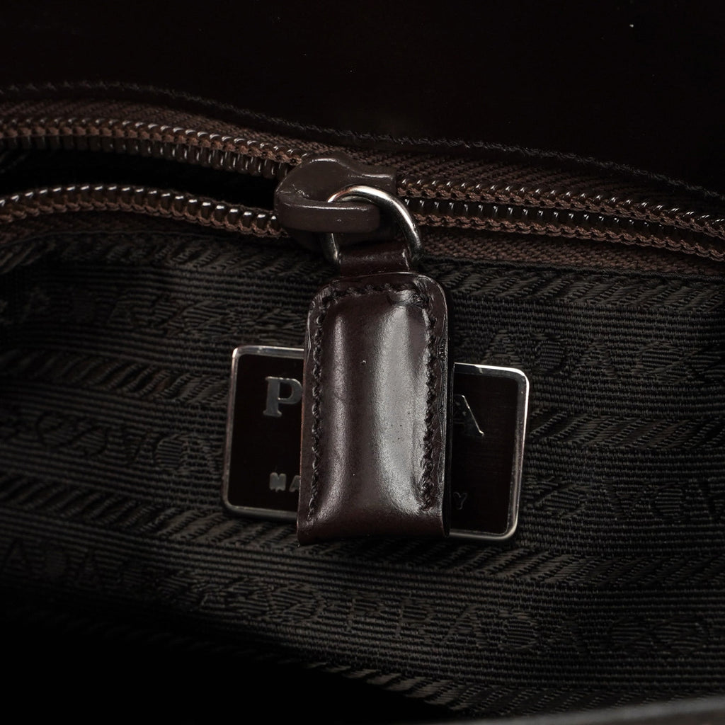 B6010 Brown Spazzolato Tote