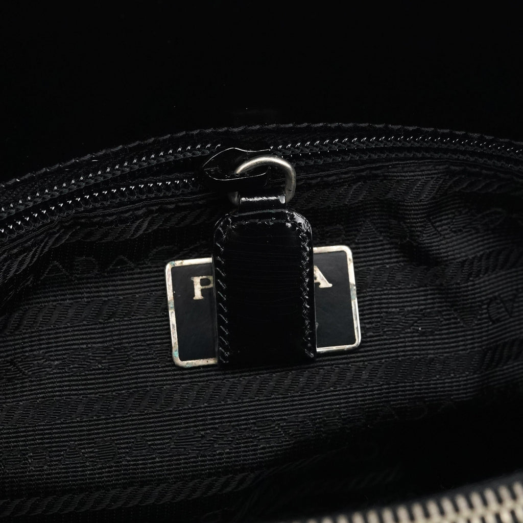 B6013 1995 Black Spazzolato Sport Tote Bag