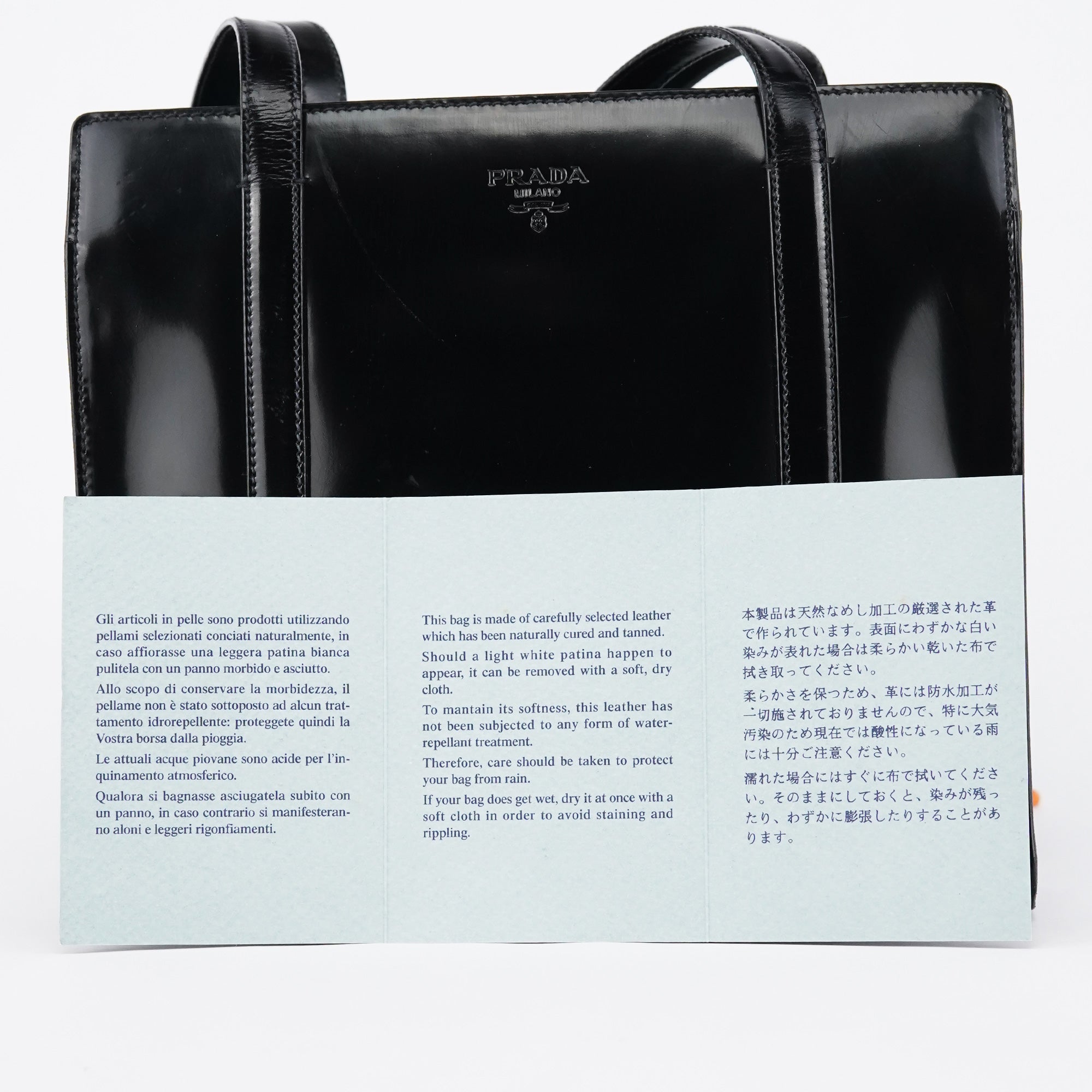 B6013 1995 Black Spazzolato Sport Tote Bag