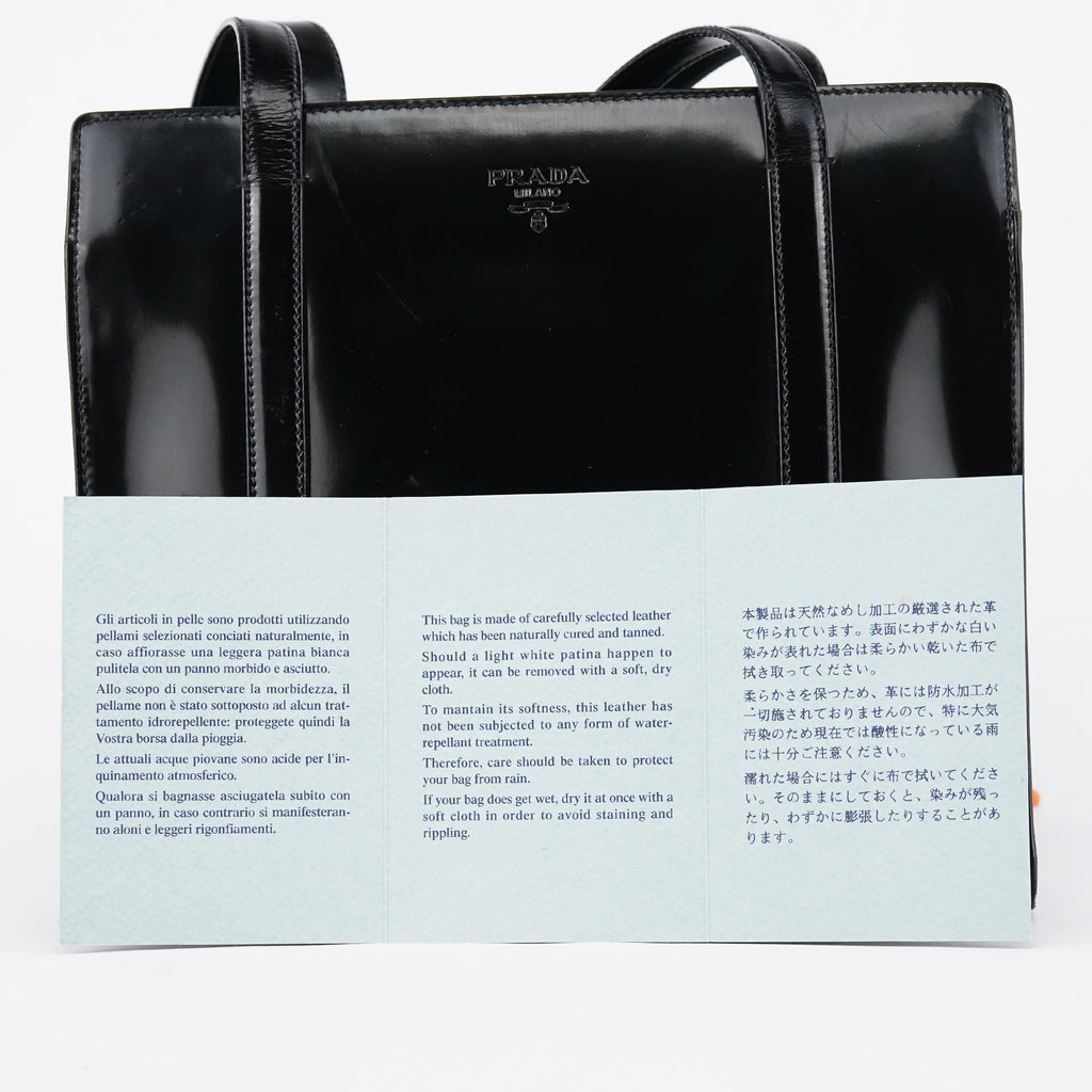 B6013 1995 Black Spazzolato Sport Tote Bag