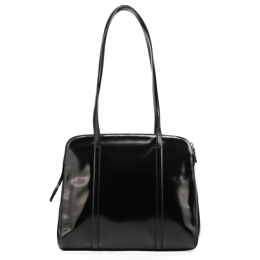 B6017 1995 Black Spazzolato Sport Tote Bag