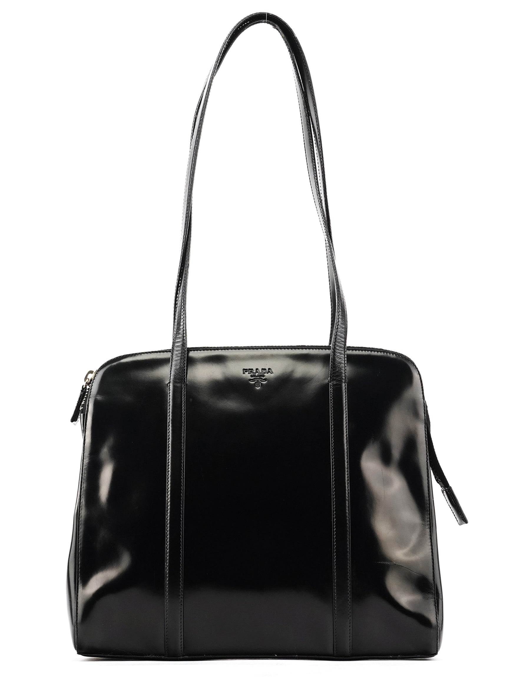 B6017 1995 Black Spazzolato Sport Tote Bag