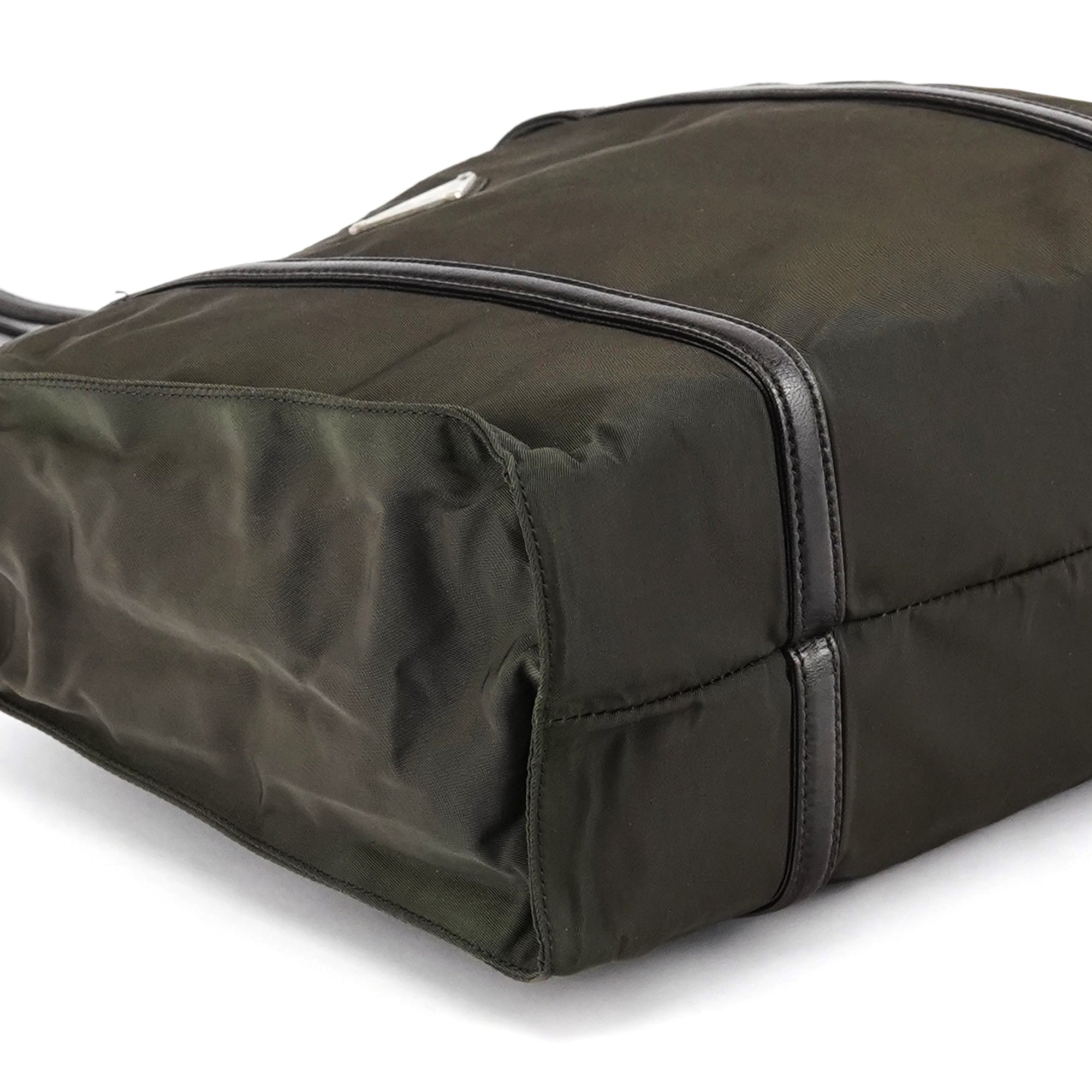 B6059 Dark Green Tessuto Trend Nappa Tote Bag
