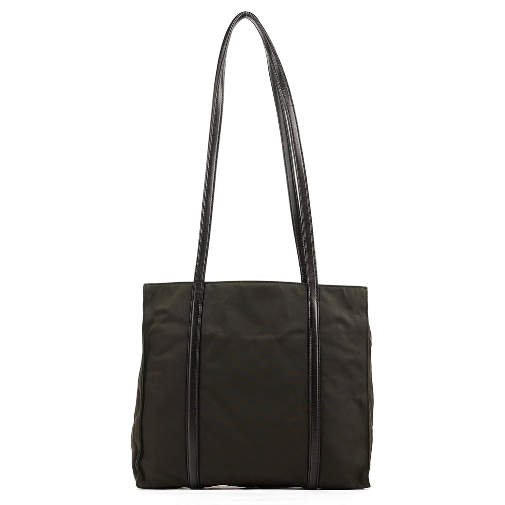 B6059 Dark Green Tessuto Trend Nappa Tote Bag
