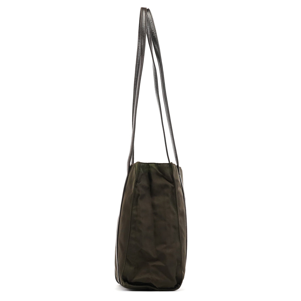 B6059 Dark Green Tessuto Trend Nappa Tote Bag