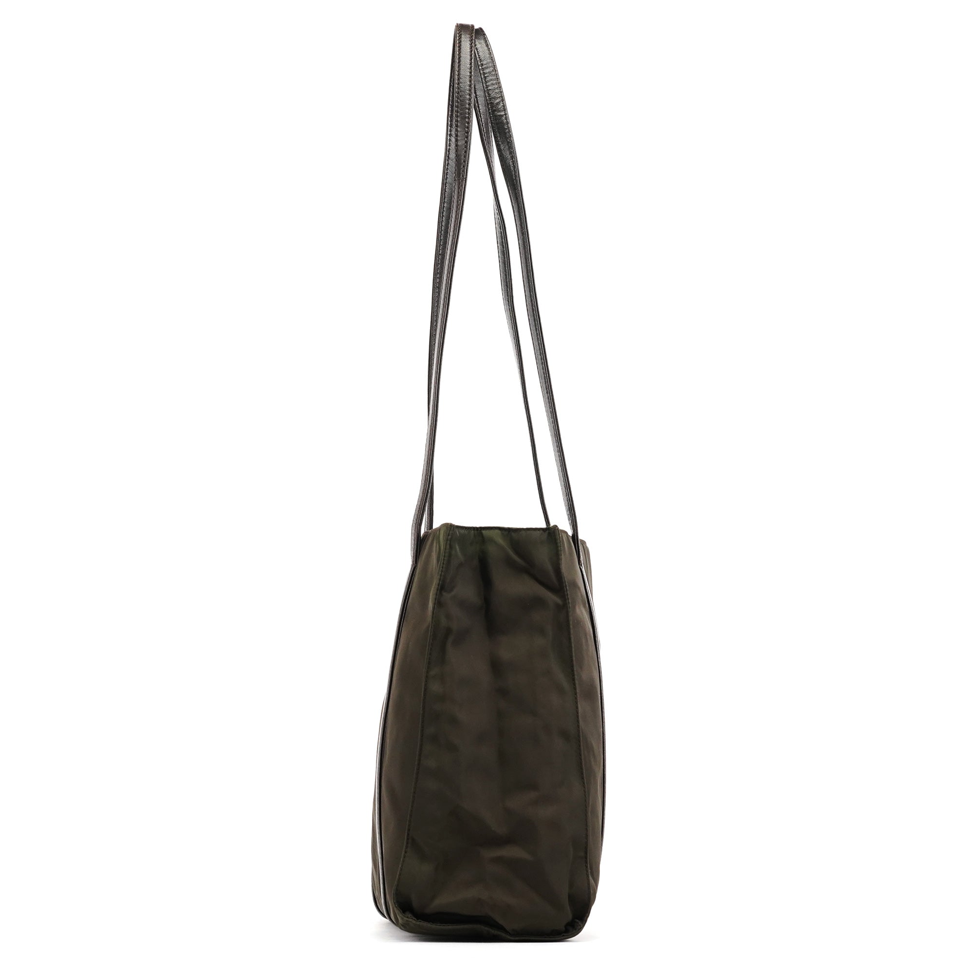 B6059 Dark Green Tessuto Trend Nappa Tote Bag