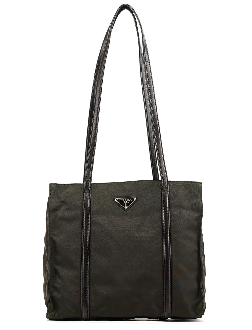 B6059 Dark Green Tessuto Trend Nappa Tote Bag