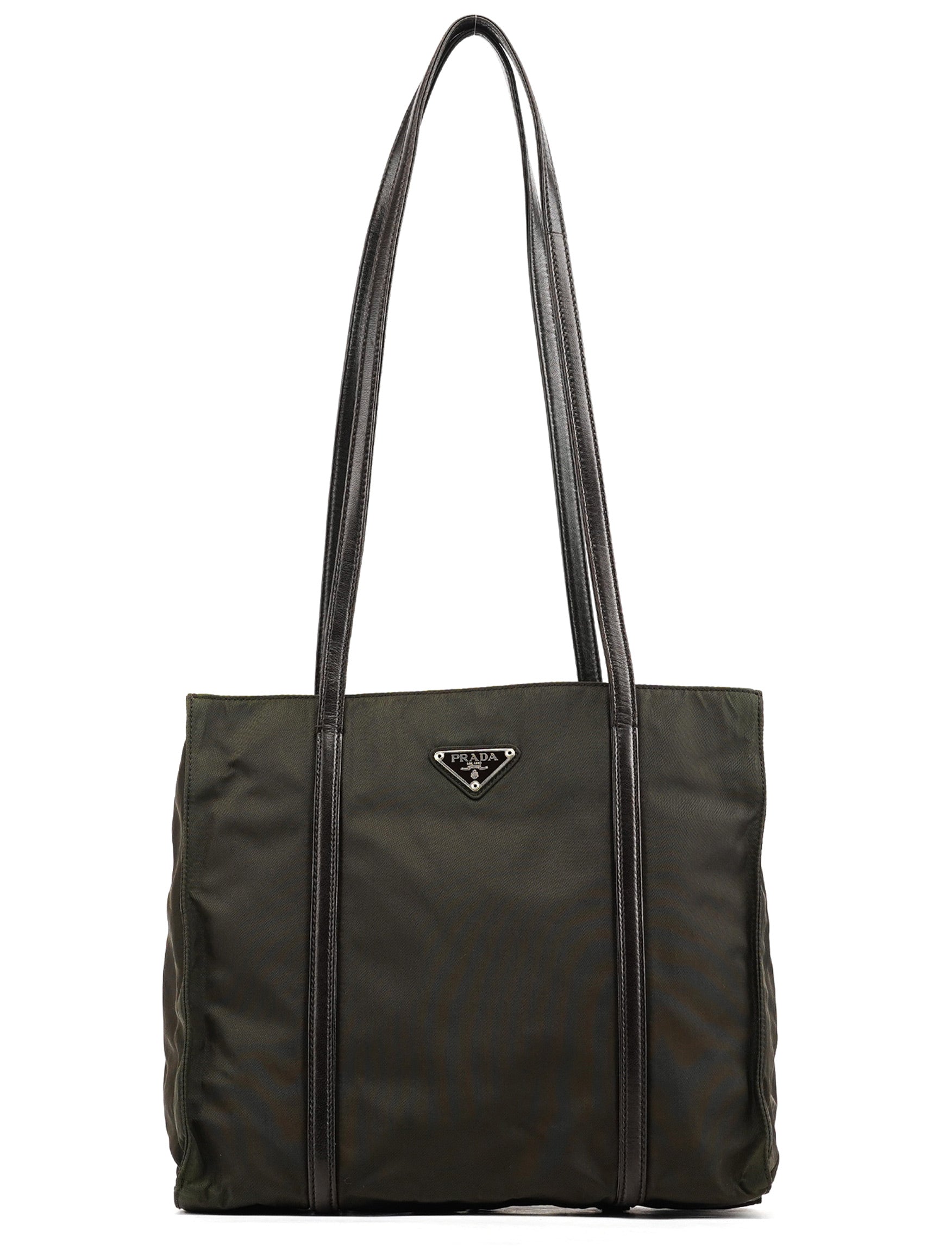 B6059 Dark Green Tessuto Trend Nappa Tote Bag