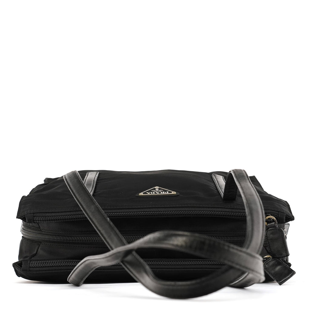 1995 Black Tessuto Trend Nappa Nylon Tote Bag