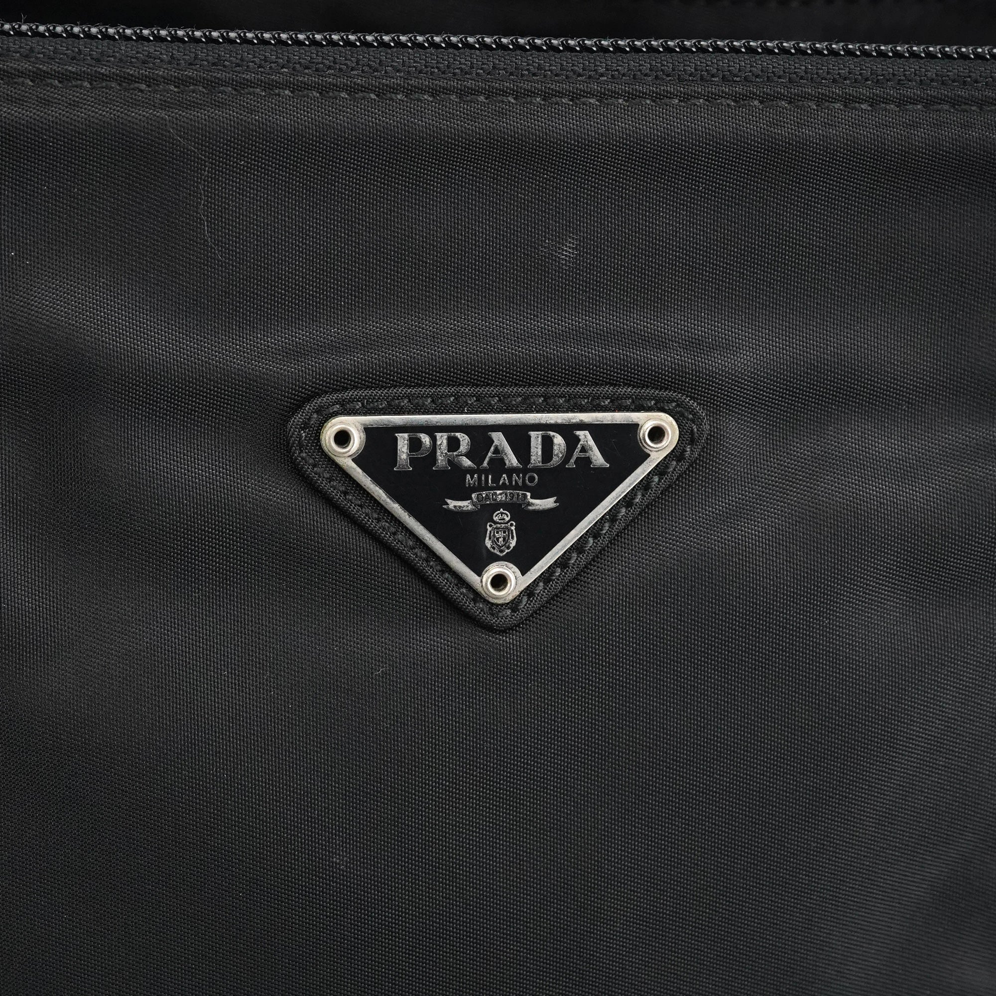 1995 Black Tessuto Trend Nappa Nylon Tote Bag