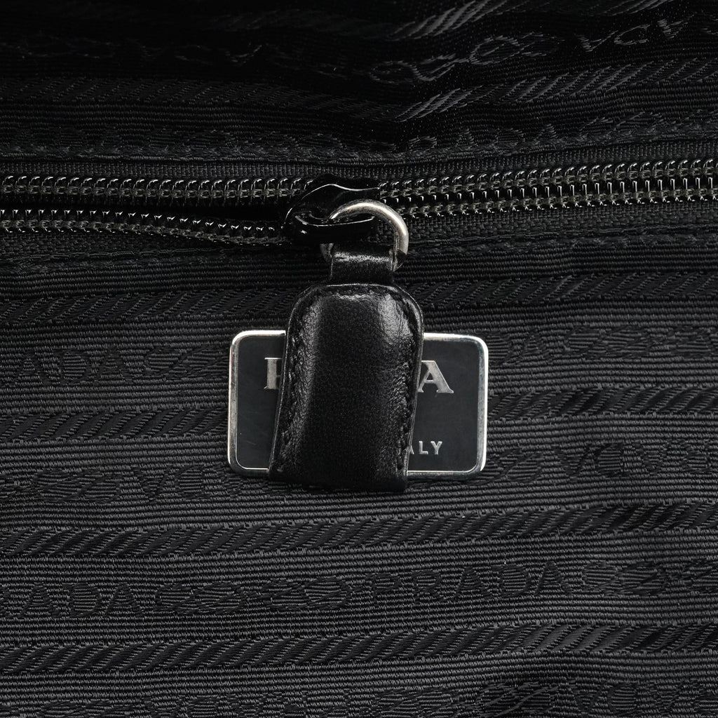 1995 Black Tessuto Trend Nappa Nylon Tote Bag