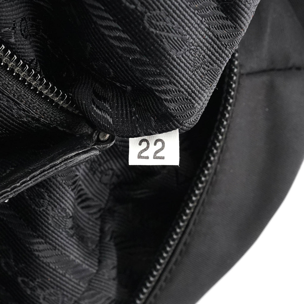 1995 Black Tessuto Trend Nappa Nylon Tote Bag