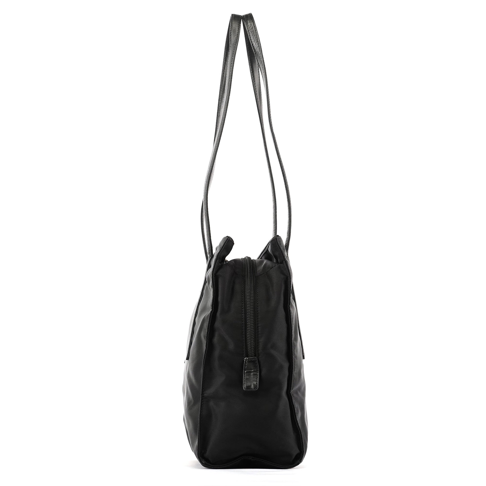 1995 Black Tessuto Trend Nappa Nylon Tote Bag