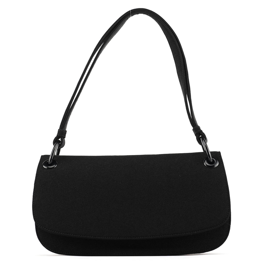 B6217 Black Tessuto Swing Nylon Shoulder Bag