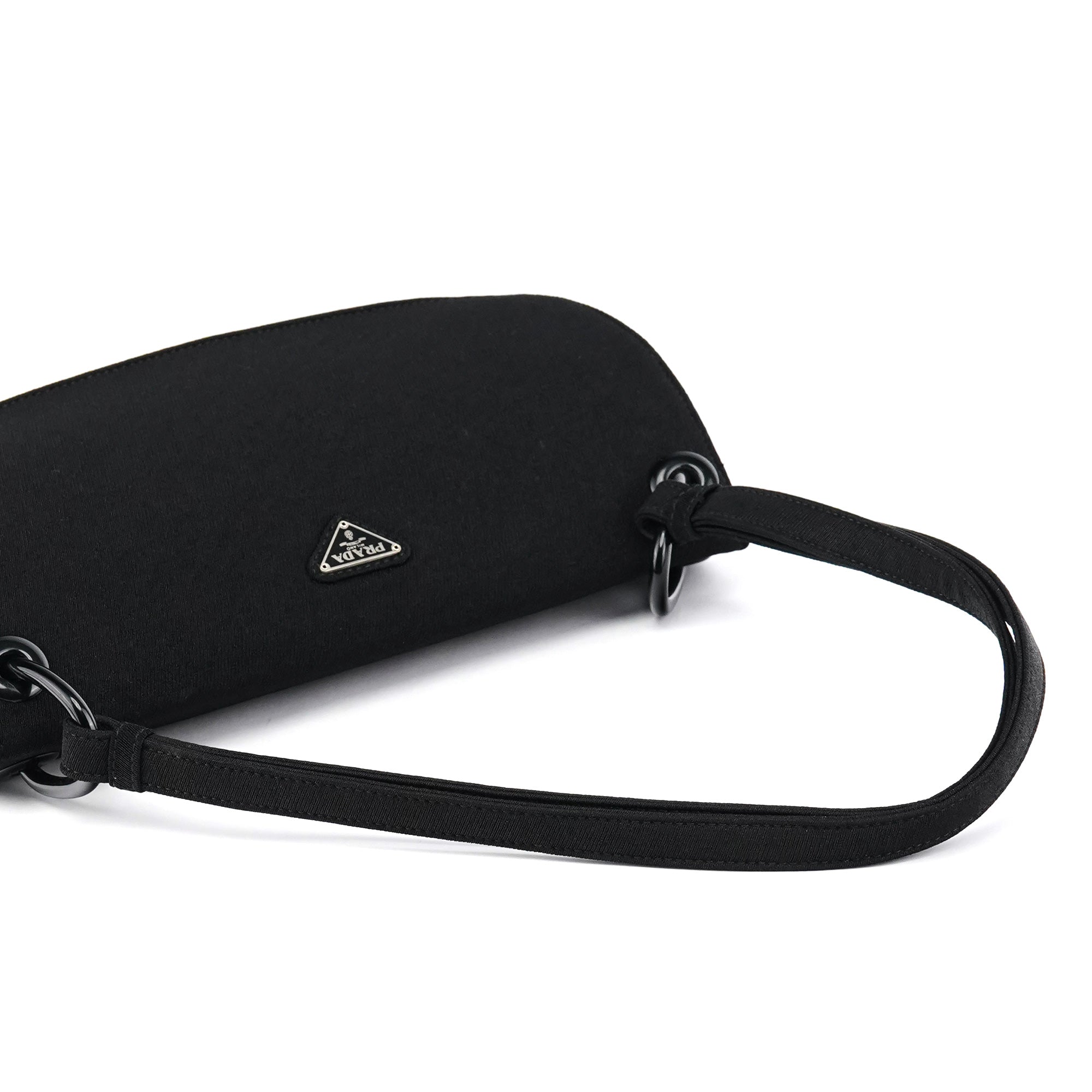 B6217 Black Tessuto Swing Nylon Shoulder Bag