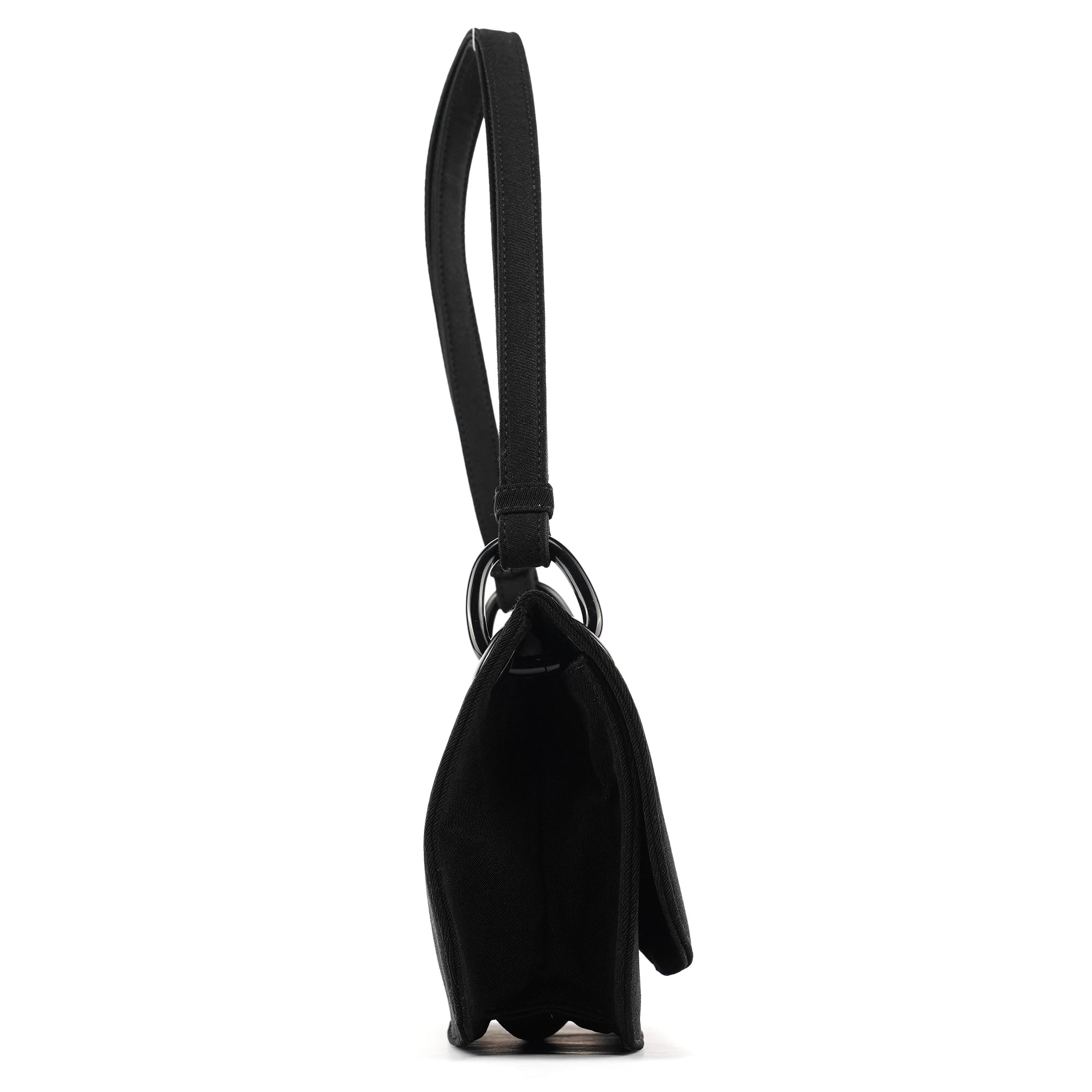 B6217 Black Tessuto Swing Nylon Shoulder Bag