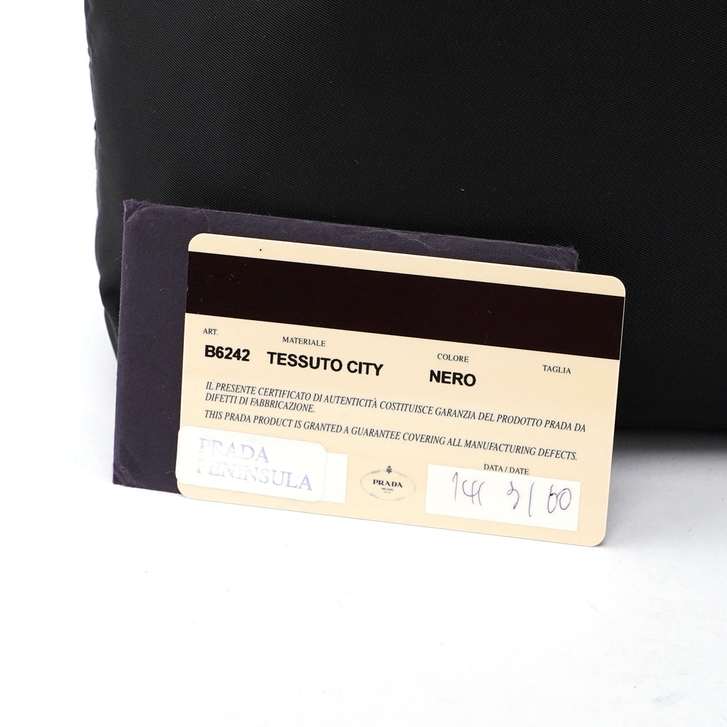 B6242 Black Tessuto City Tote