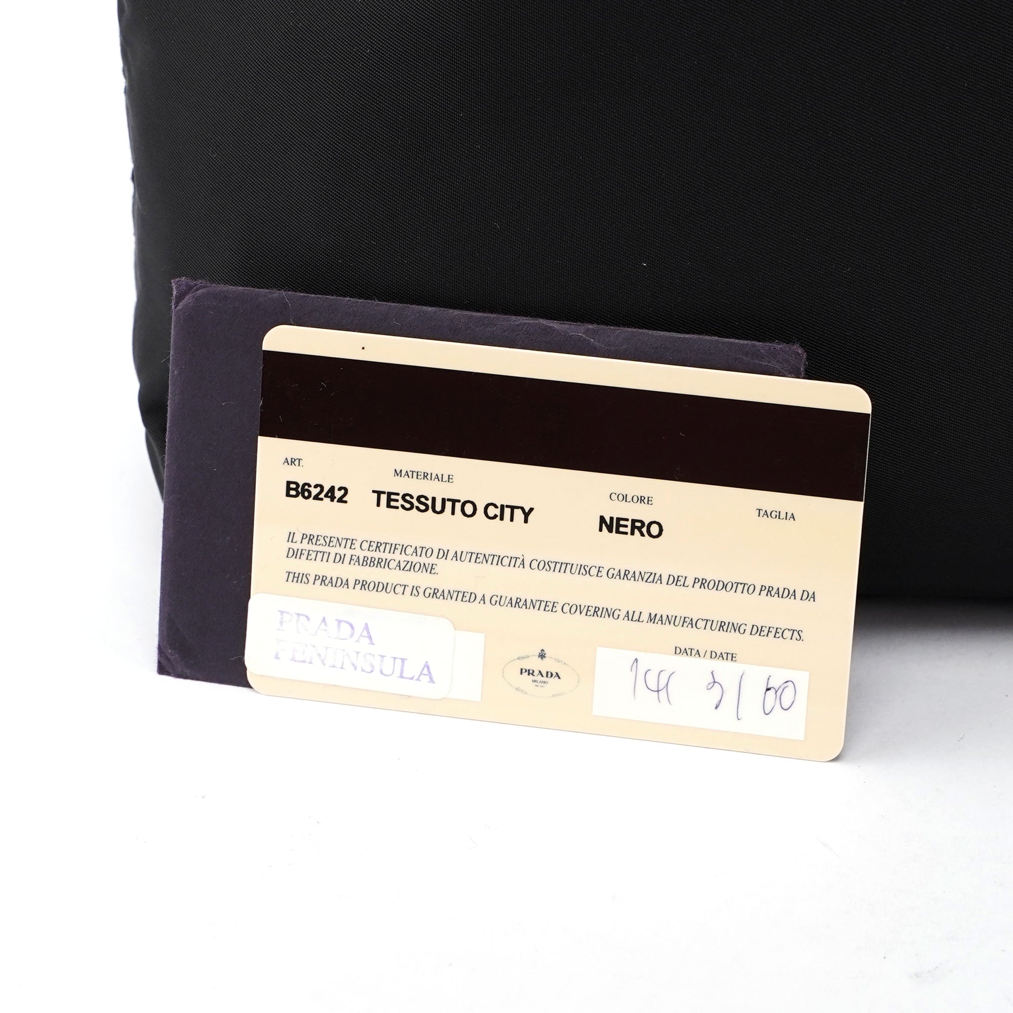 B6242 Black Tessuto City Tote