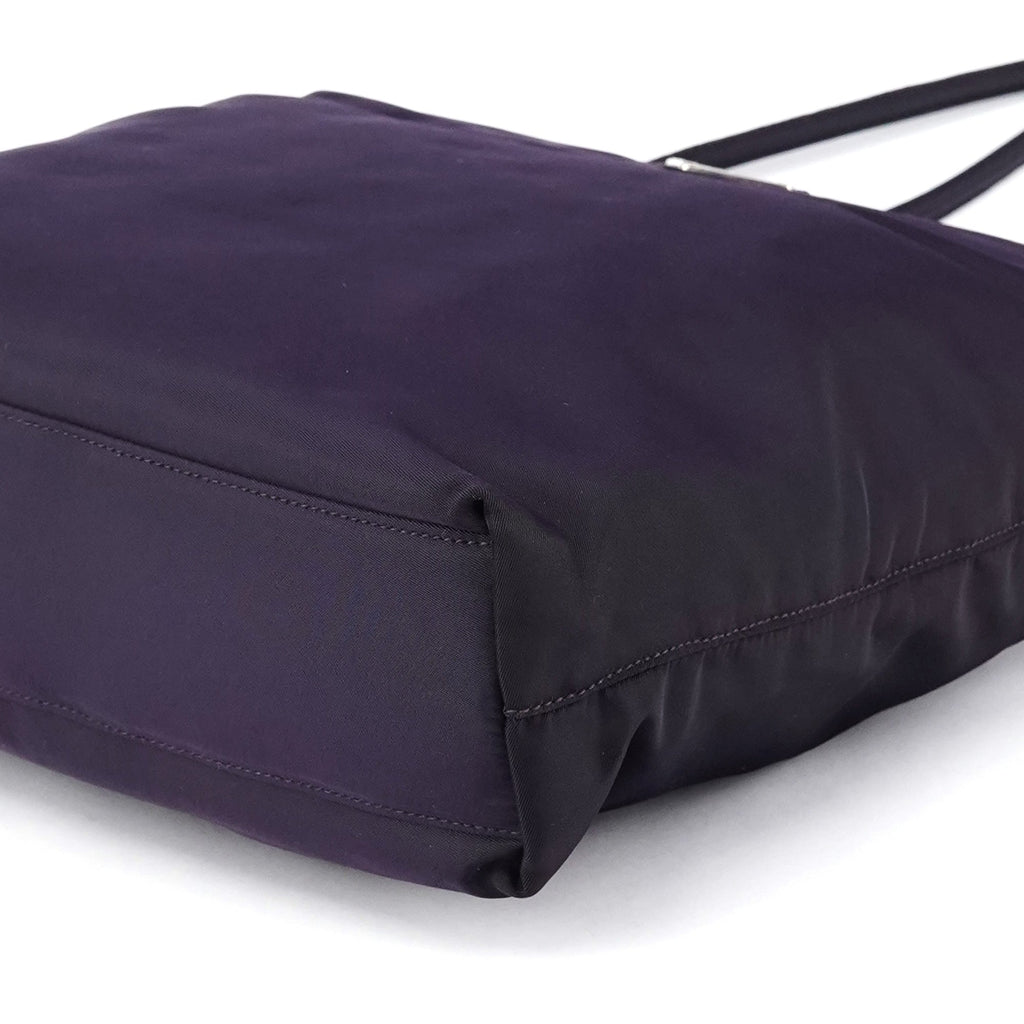 B6242 Purple Tessuto City Nylon Tote Bag