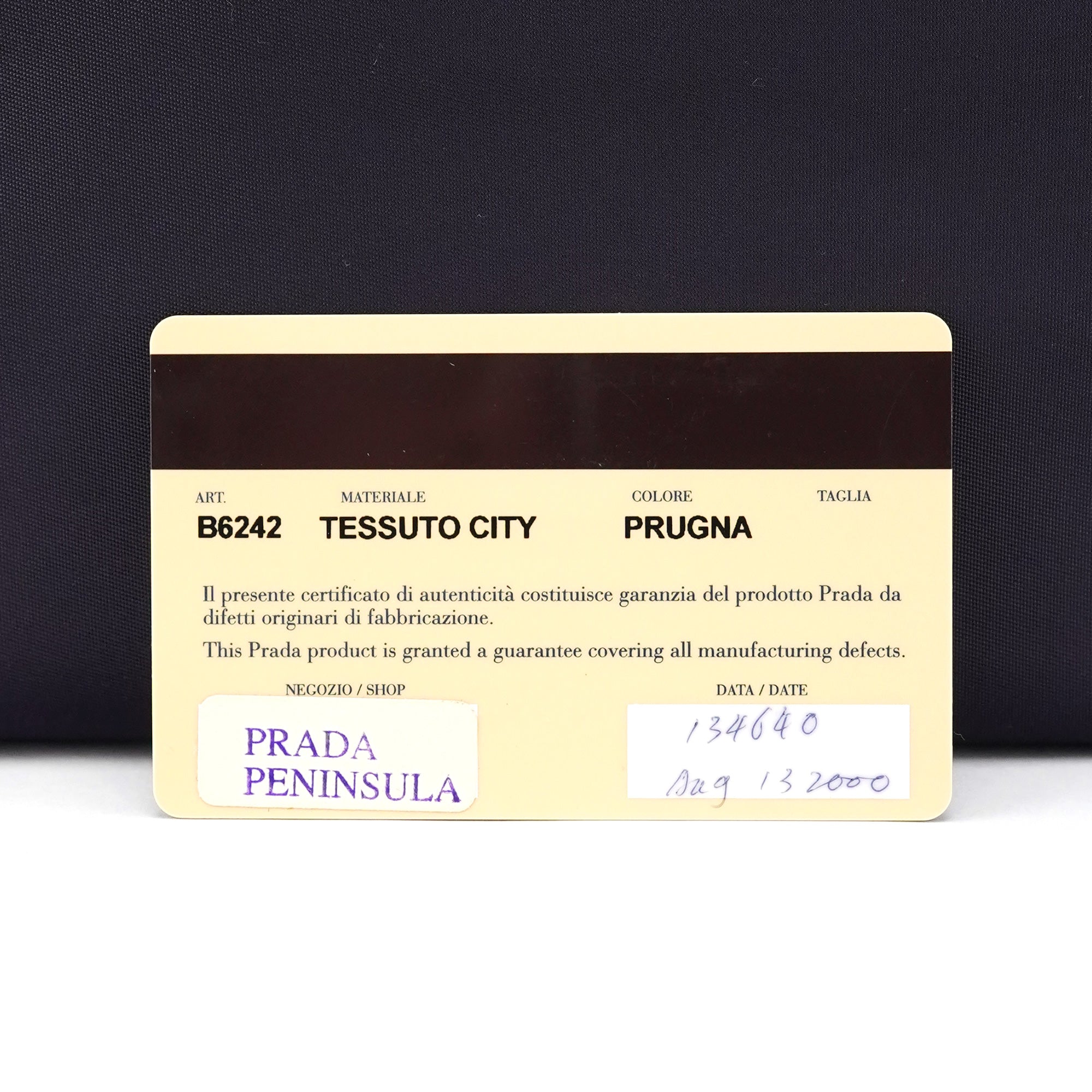 B6242 Purple Tessuto City Nylon Tote Bag