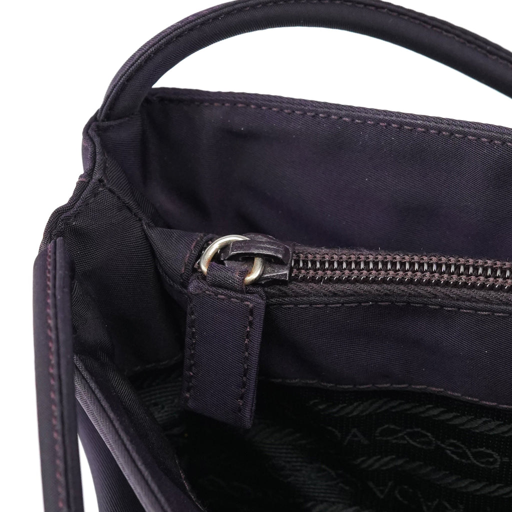 B6242 Purple Tessuto City Nylon Tote Bag