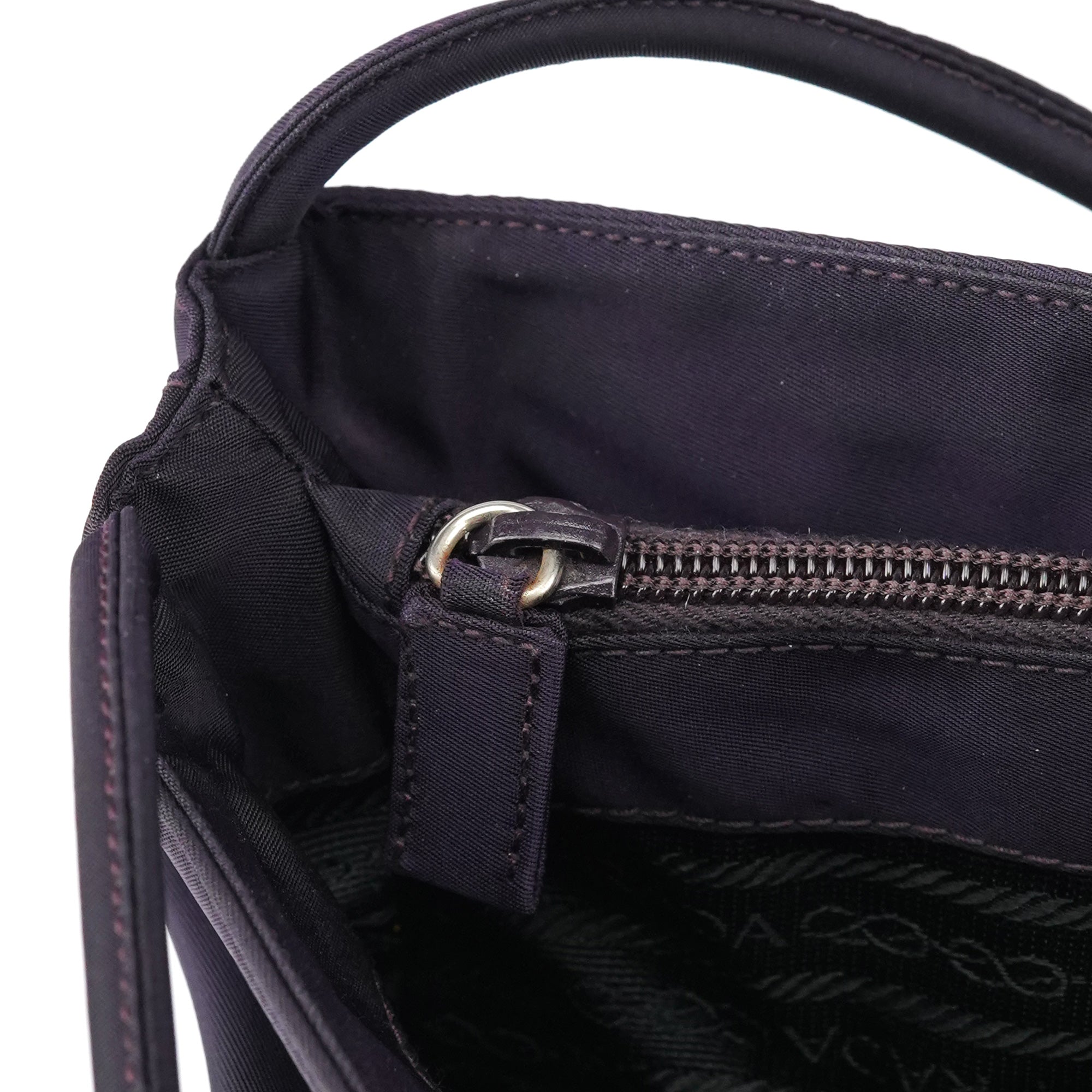 B6242 Purple Tessuto City Nylon Tote Bag