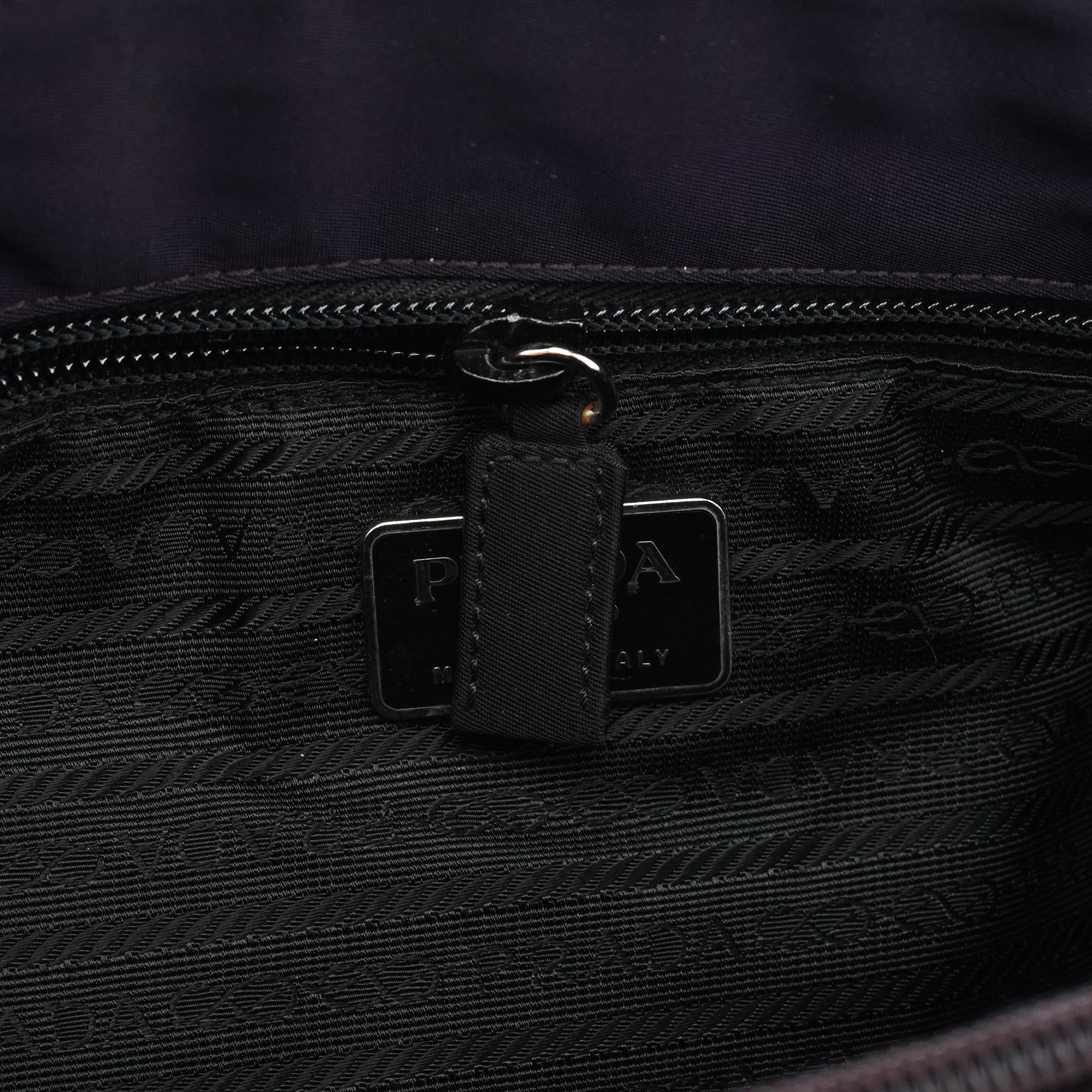 B6242 Purple Tessuto City Nylon Tote Bag