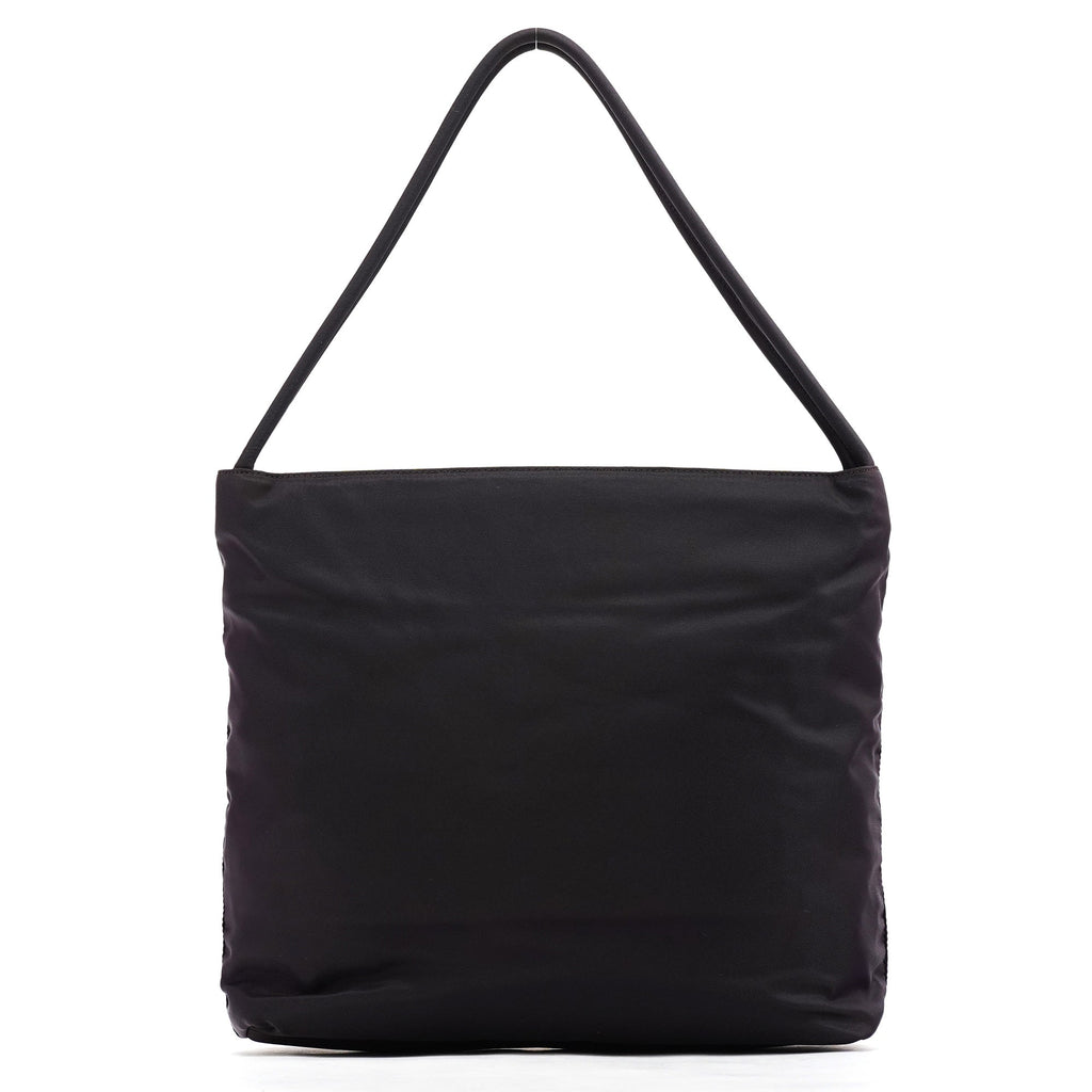 B6242 Purple Tessuto City Nylon Tote Bag