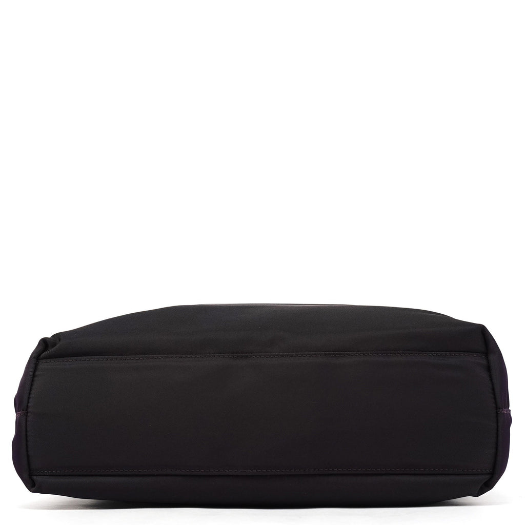 B6242 Purple Tessuto City Nylon Tote Bag