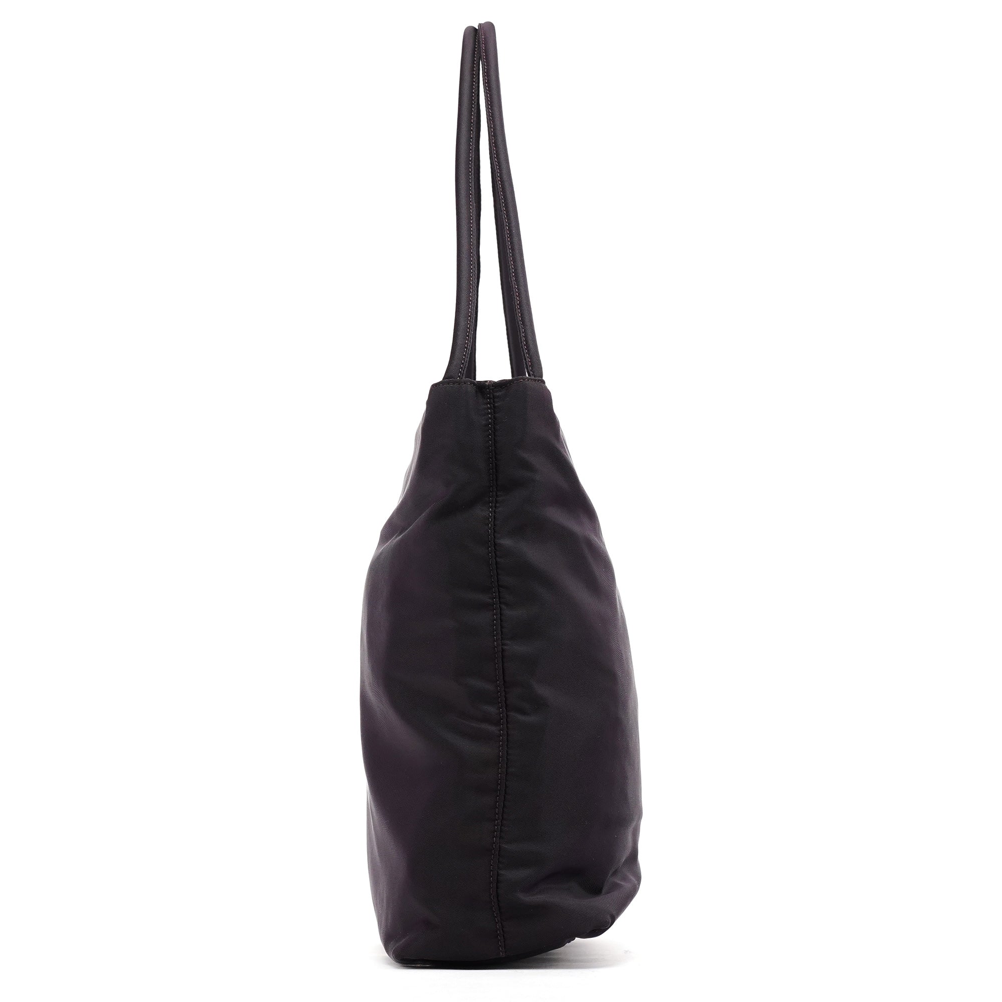 B6242 Purple Tessuto City Nylon Tote Bag