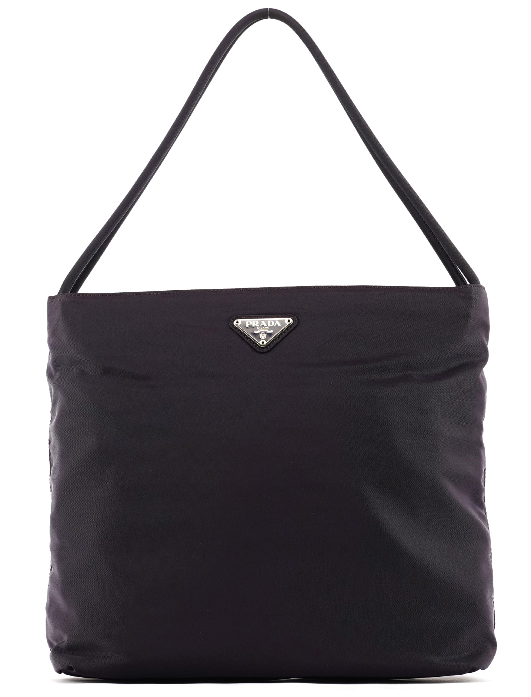 B6242 Purple Tessuto City Nylon Tote Bag