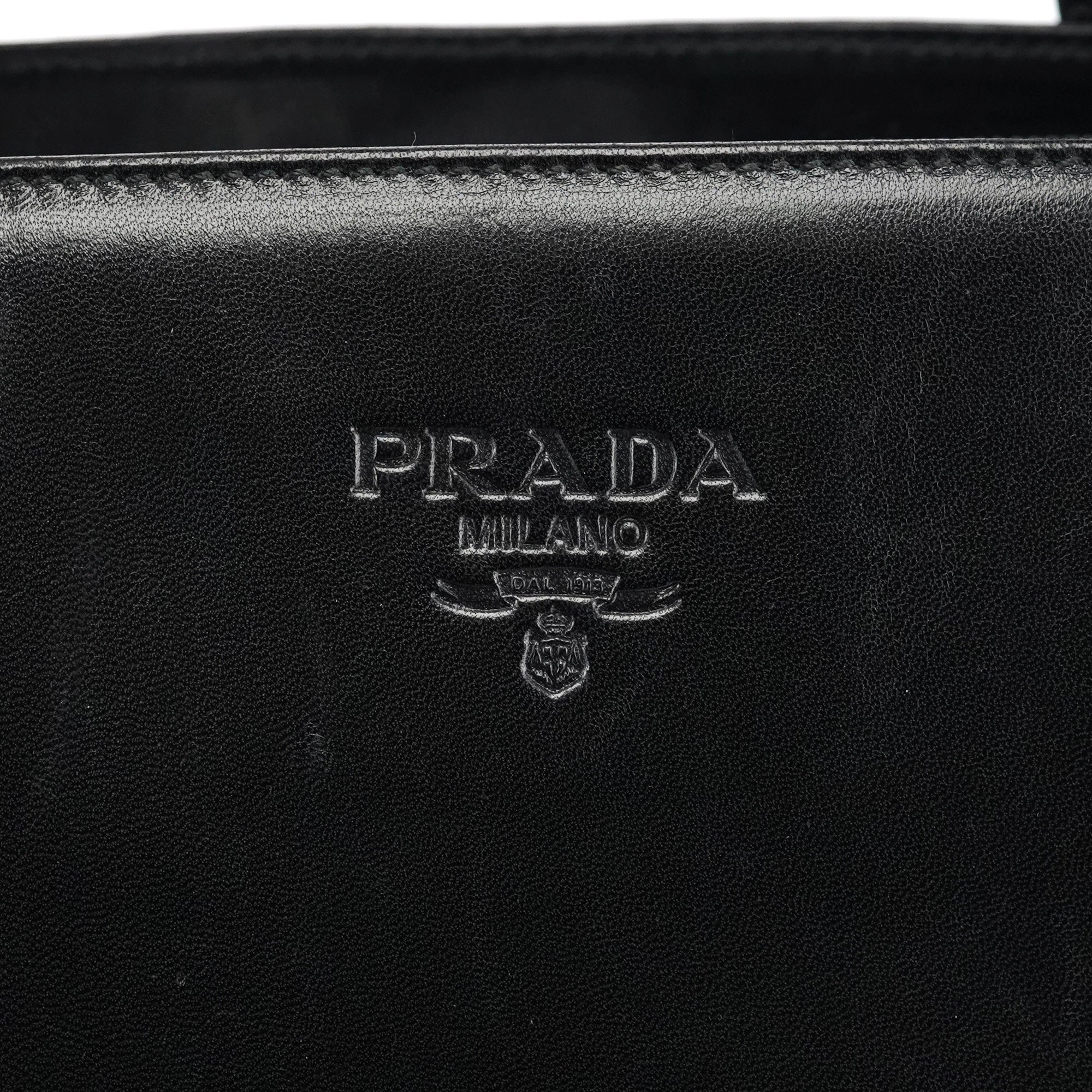 B6259 Black Nappa Sport Leather Tote Bag
