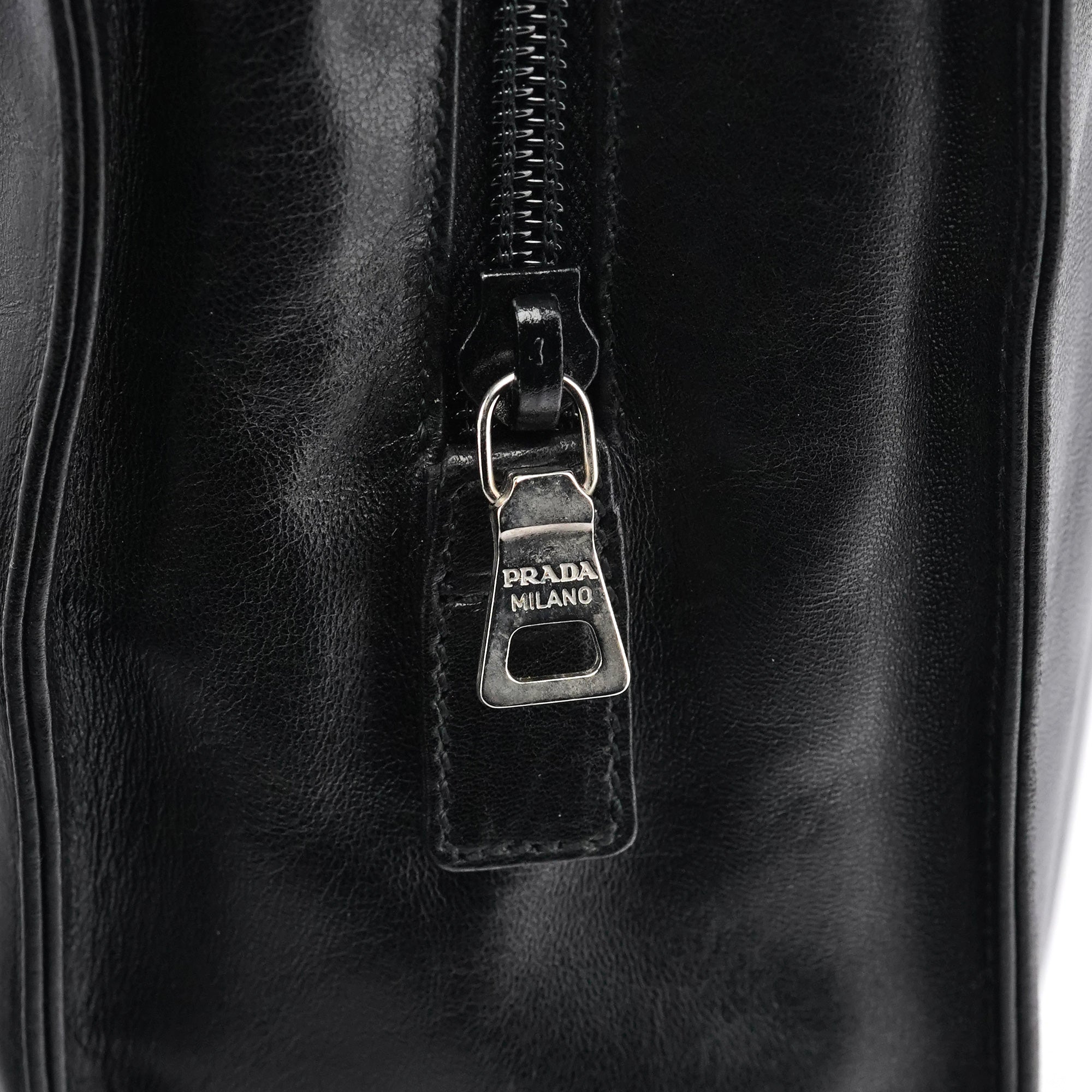 B6259 Black Nappa Sport Leather Tote Bag