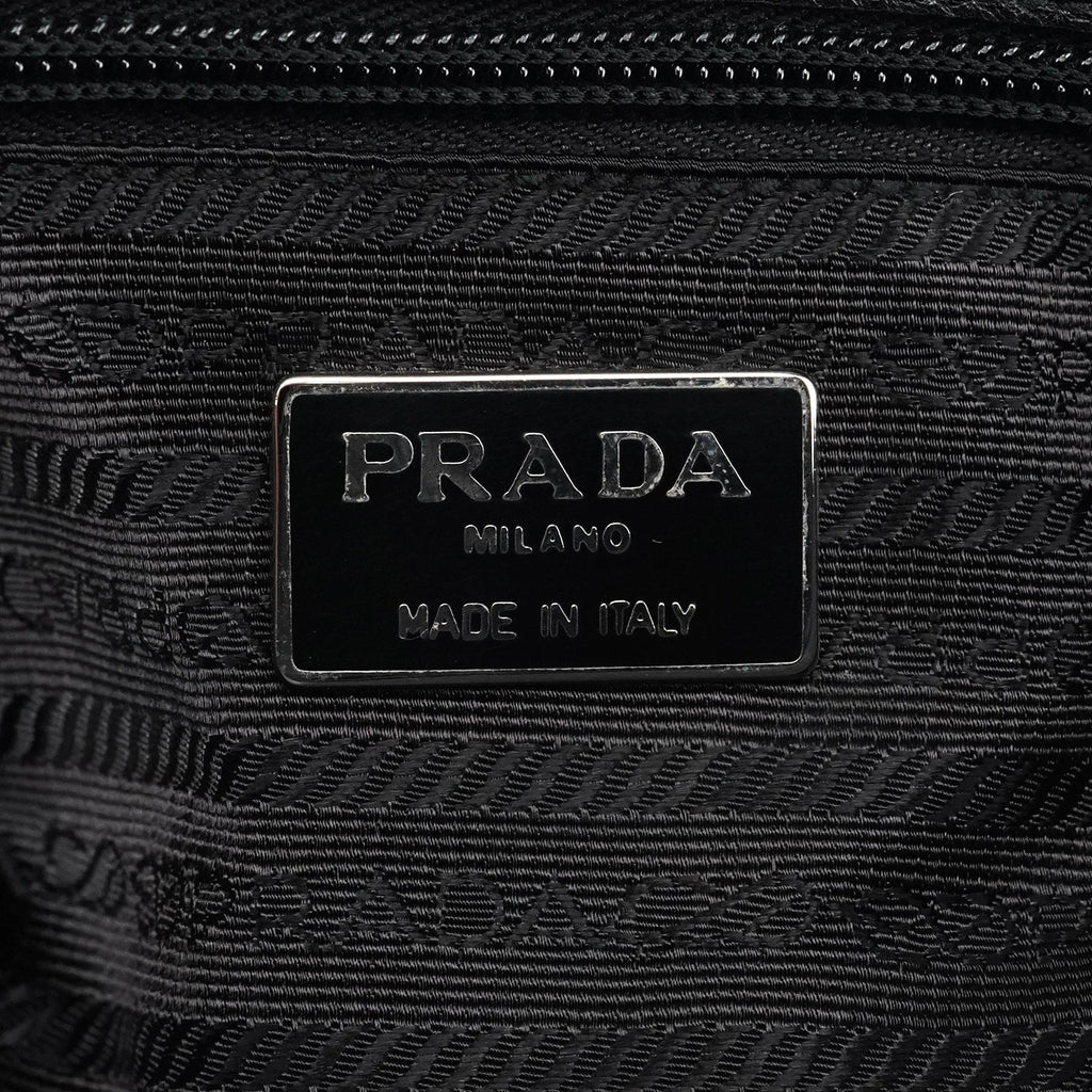 B6259 Black Nappa Sport Leather Tote Bag