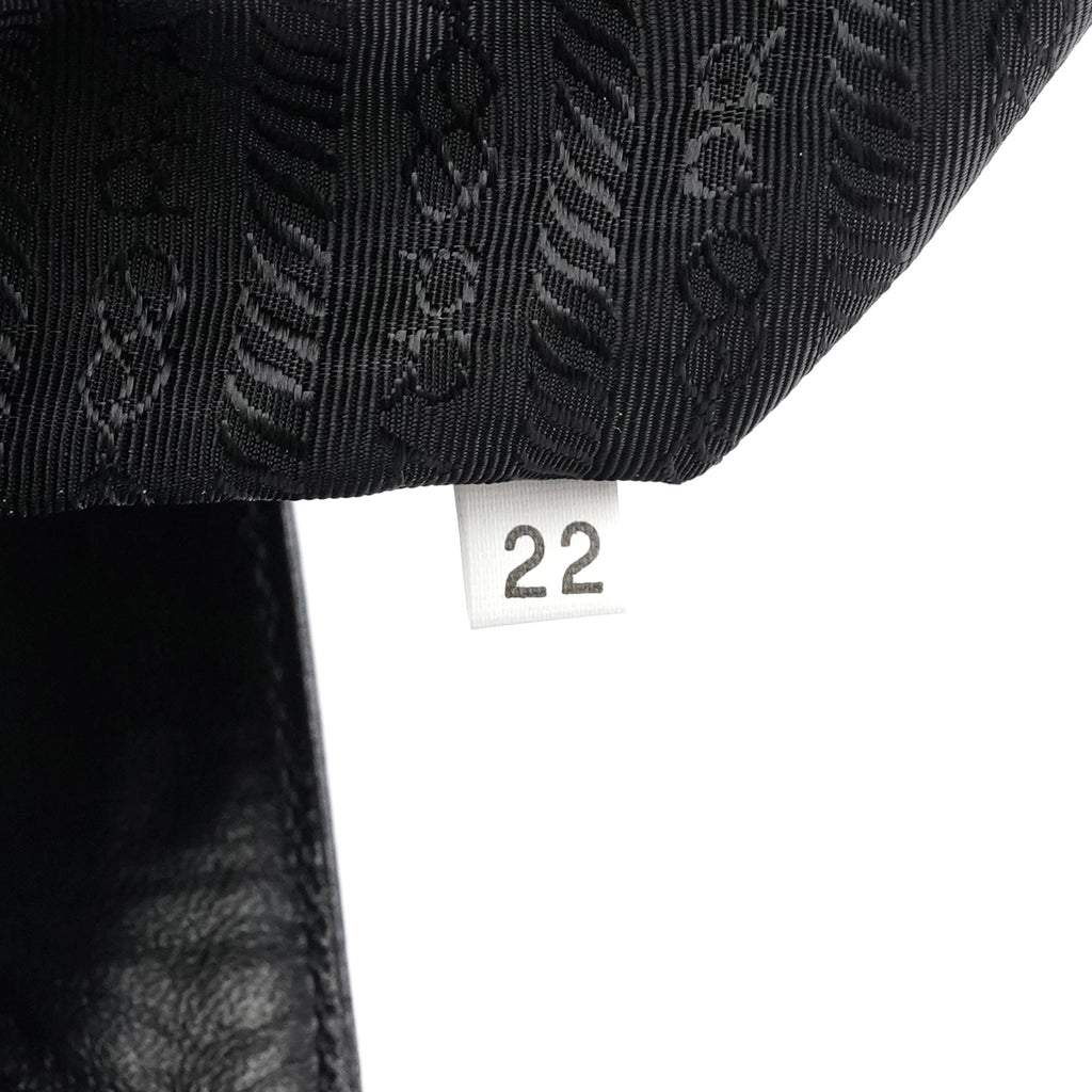 B6259 Black Nappa Sport Leather Tote Bag