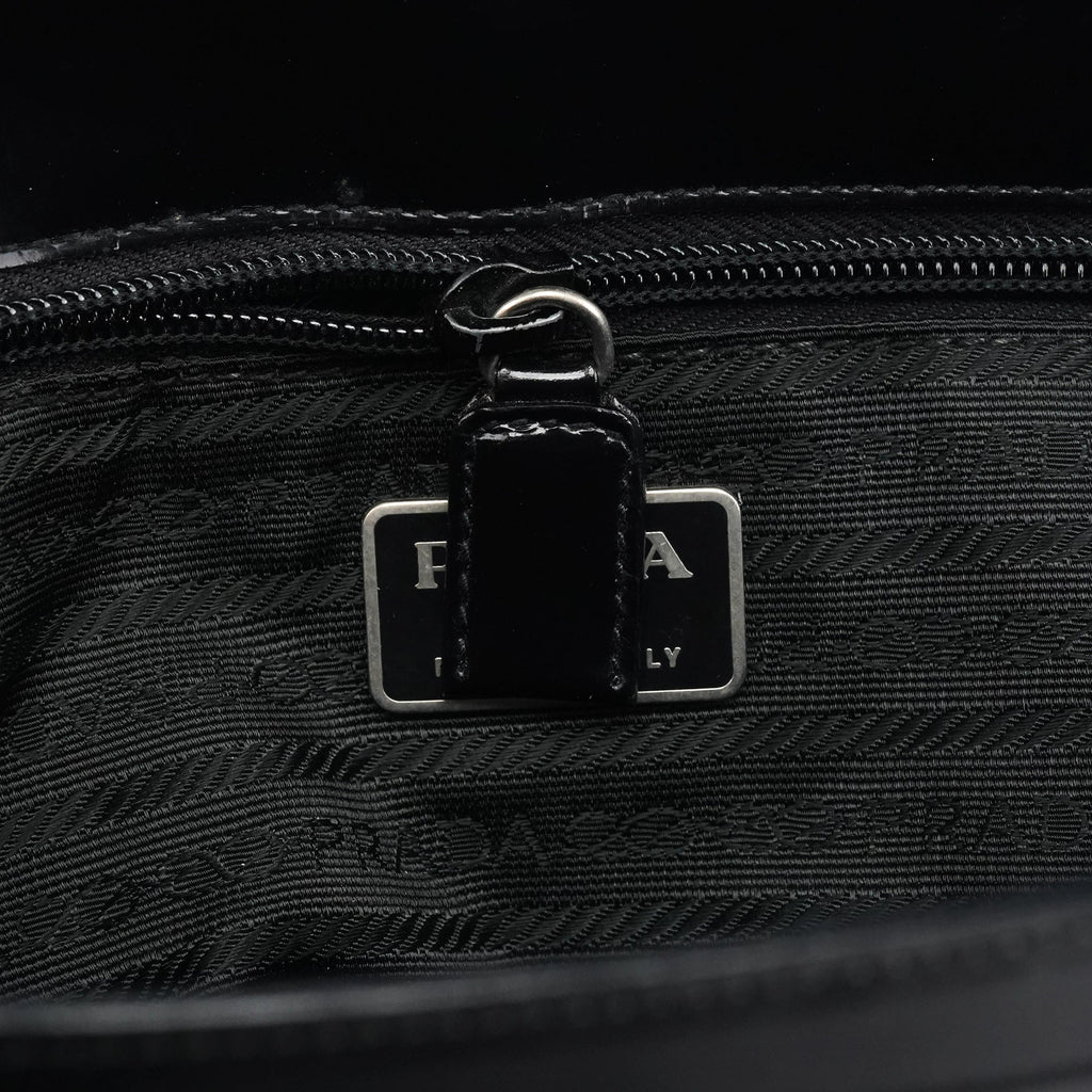 B6317 1995 Black Spazzolato Sport Tote bag