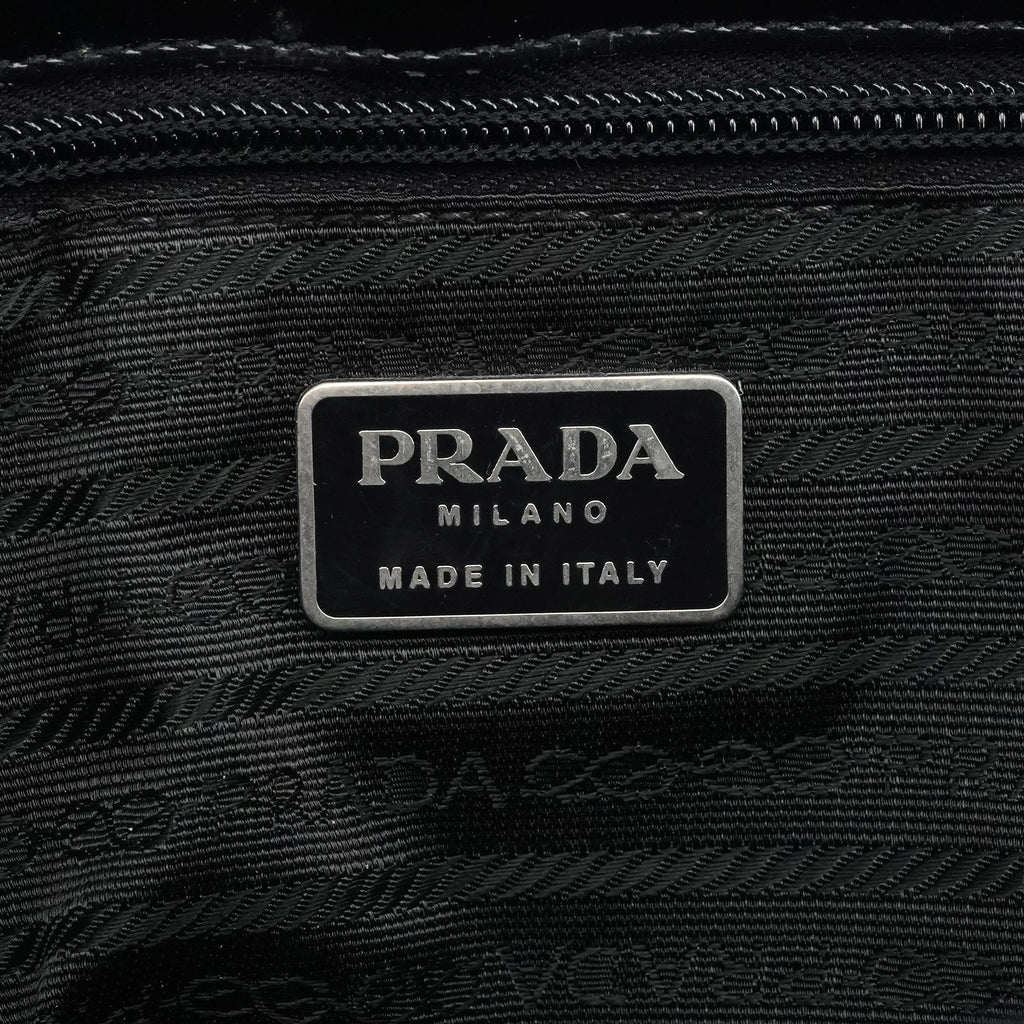 B6317 1995 Black Spazzolato Sport Tote bag