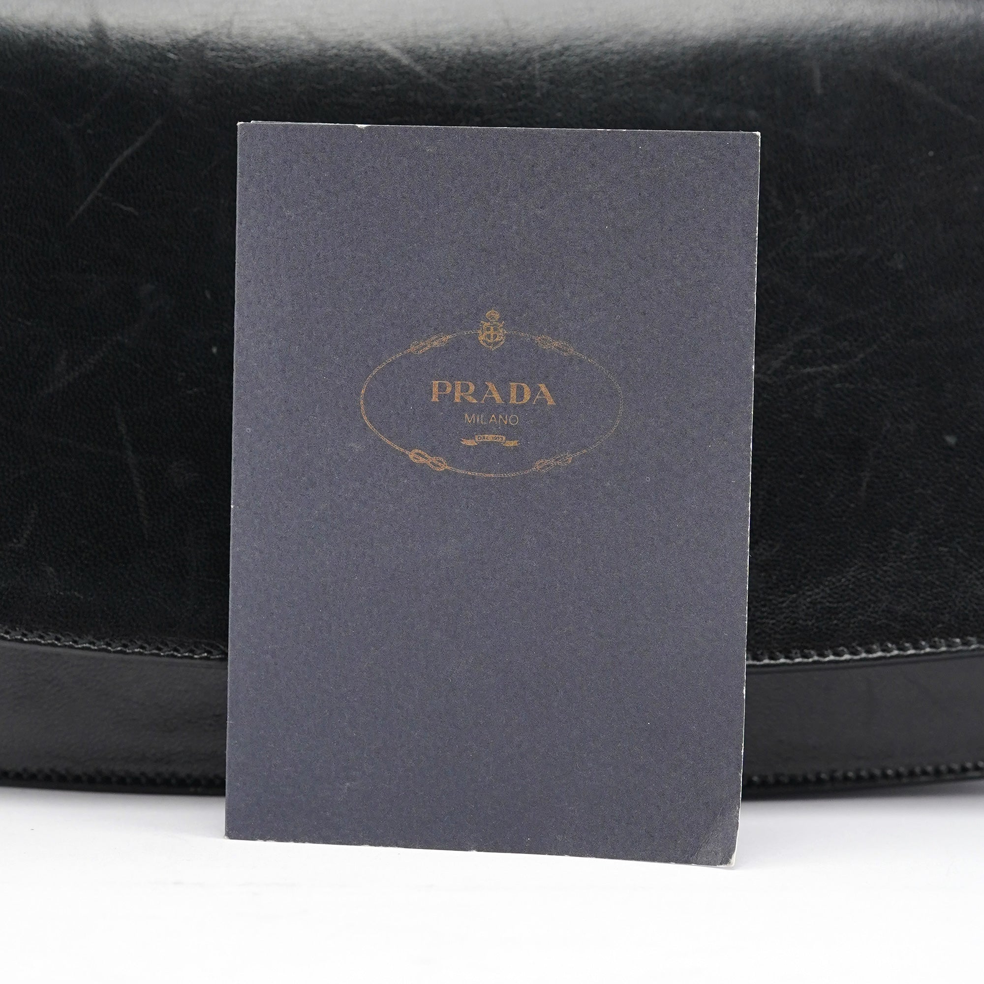 B6378 Black Calfskin Madras Swing Shoulder Bag