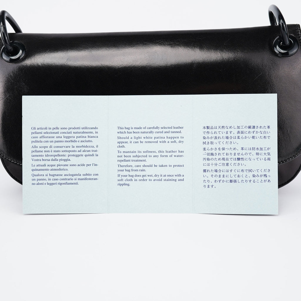 B6398 Black Madras Swing Chain Shoulder Bag